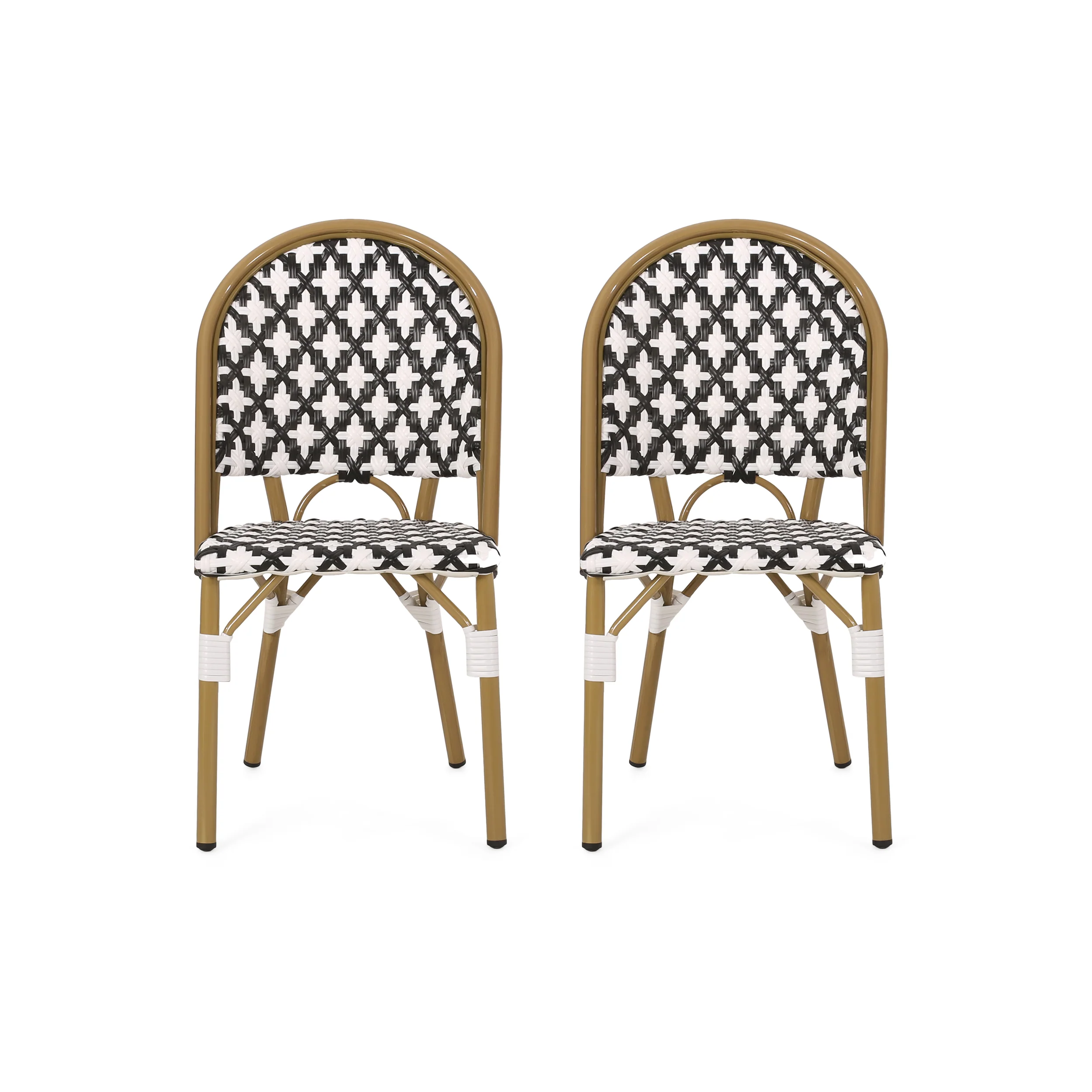 Jordy Outdoor French Bistro Chair (Set of 2) - furnishings