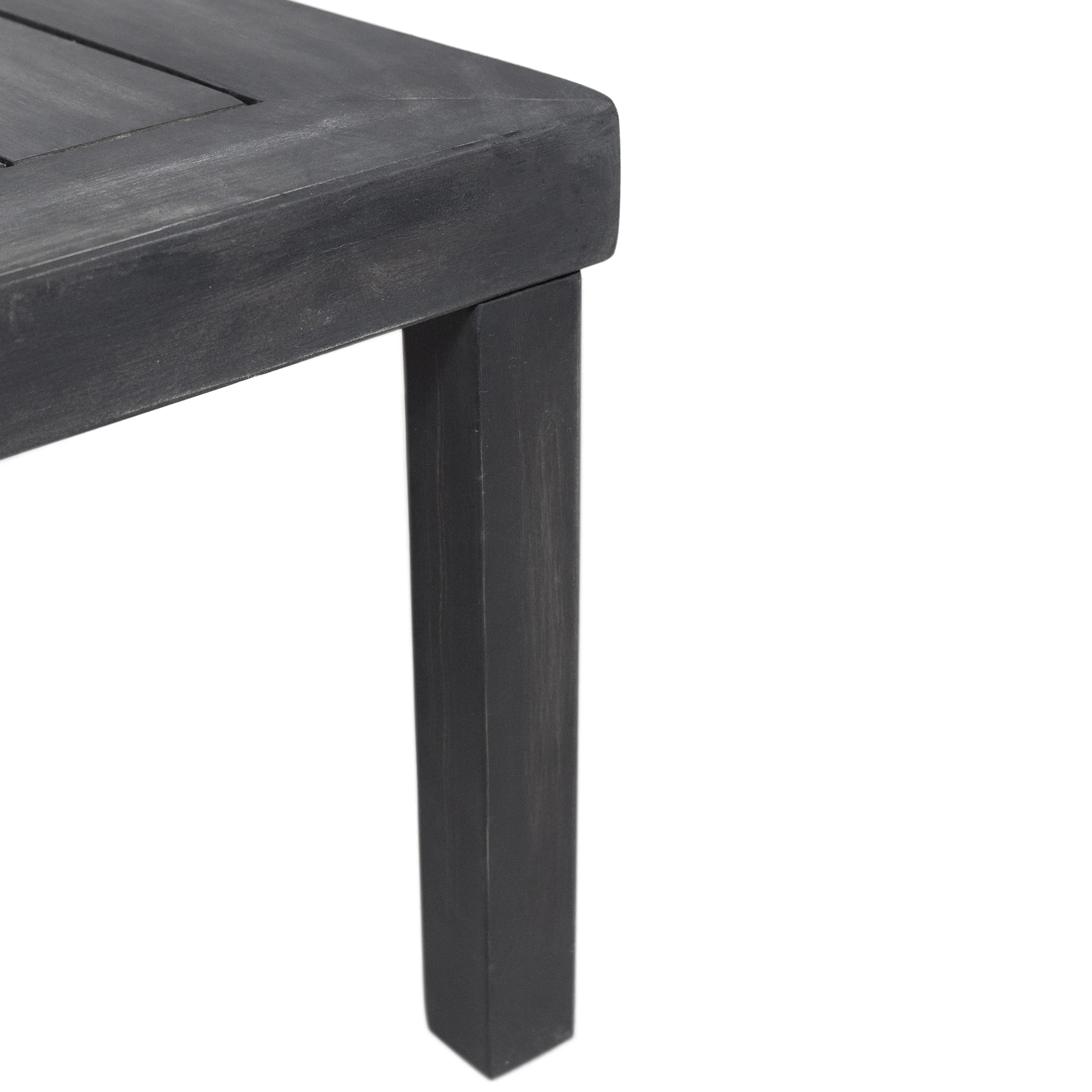 Rabun Outdoor Acacia Wood Loveseat and Coffee Table Set with Cushions - furnishings