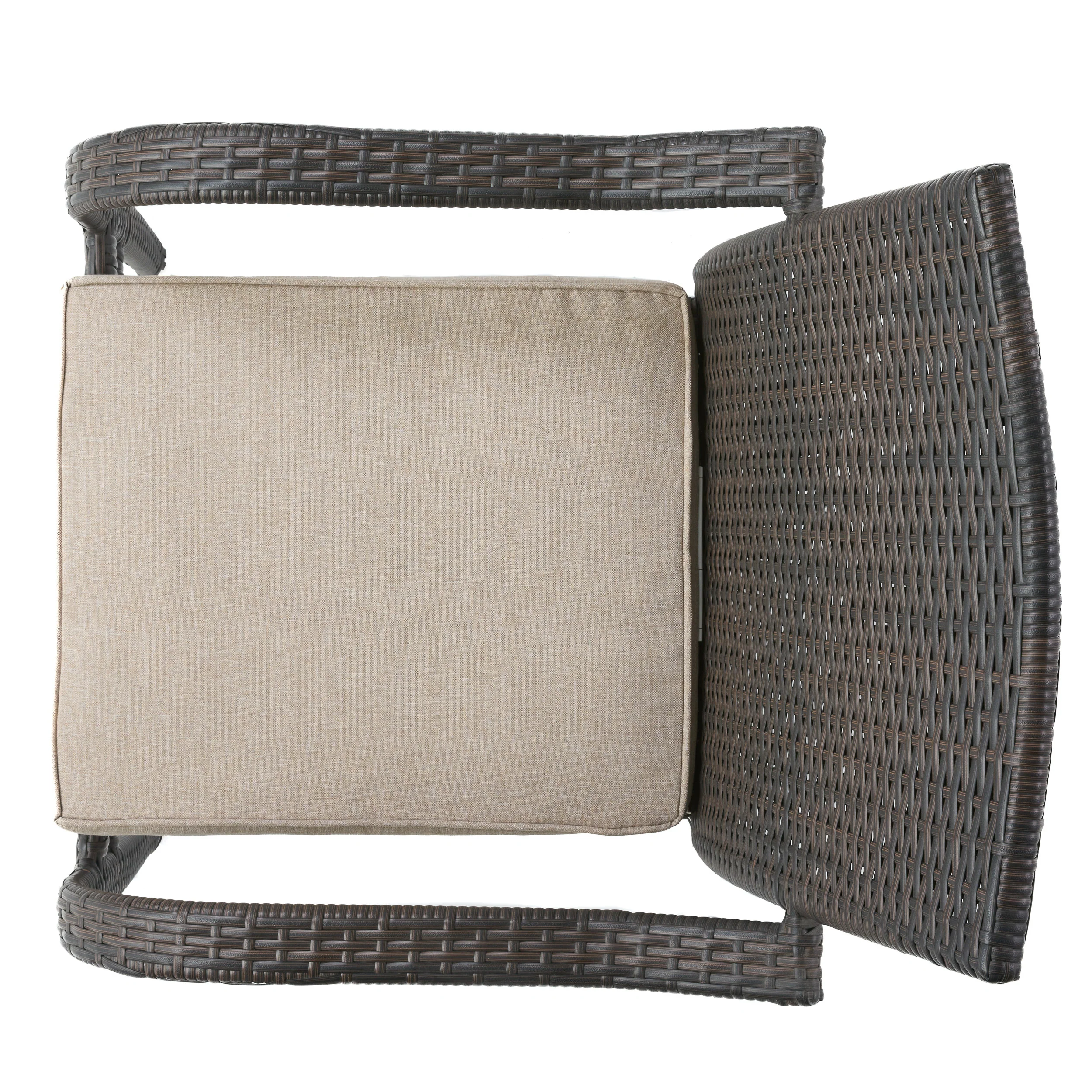 Florianopolis Brown Wicker Stacking Chairs (Set of 4) - furnishings