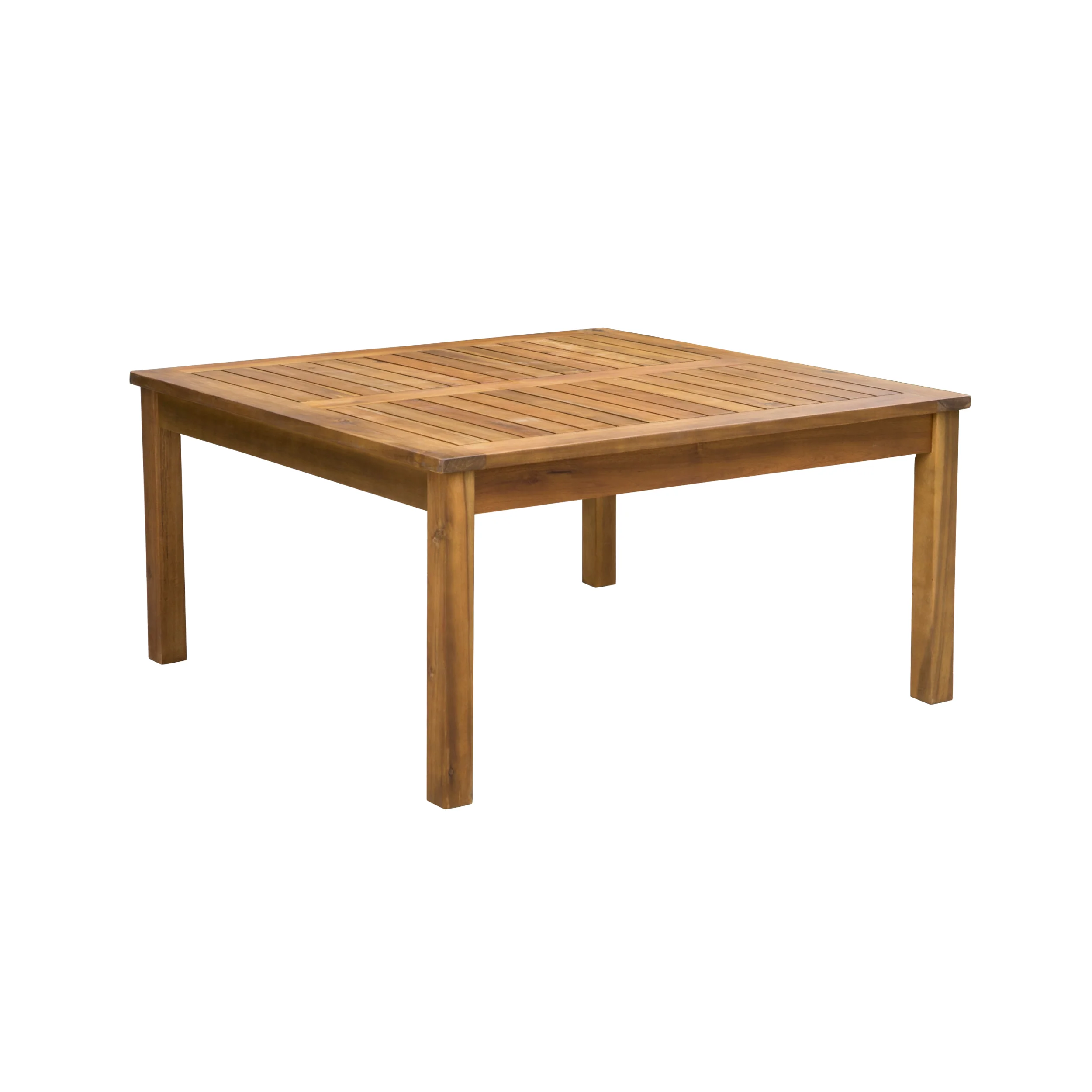 Capri Outdoor Teak Fnished Acacia Wood Coffee Table - furnishings