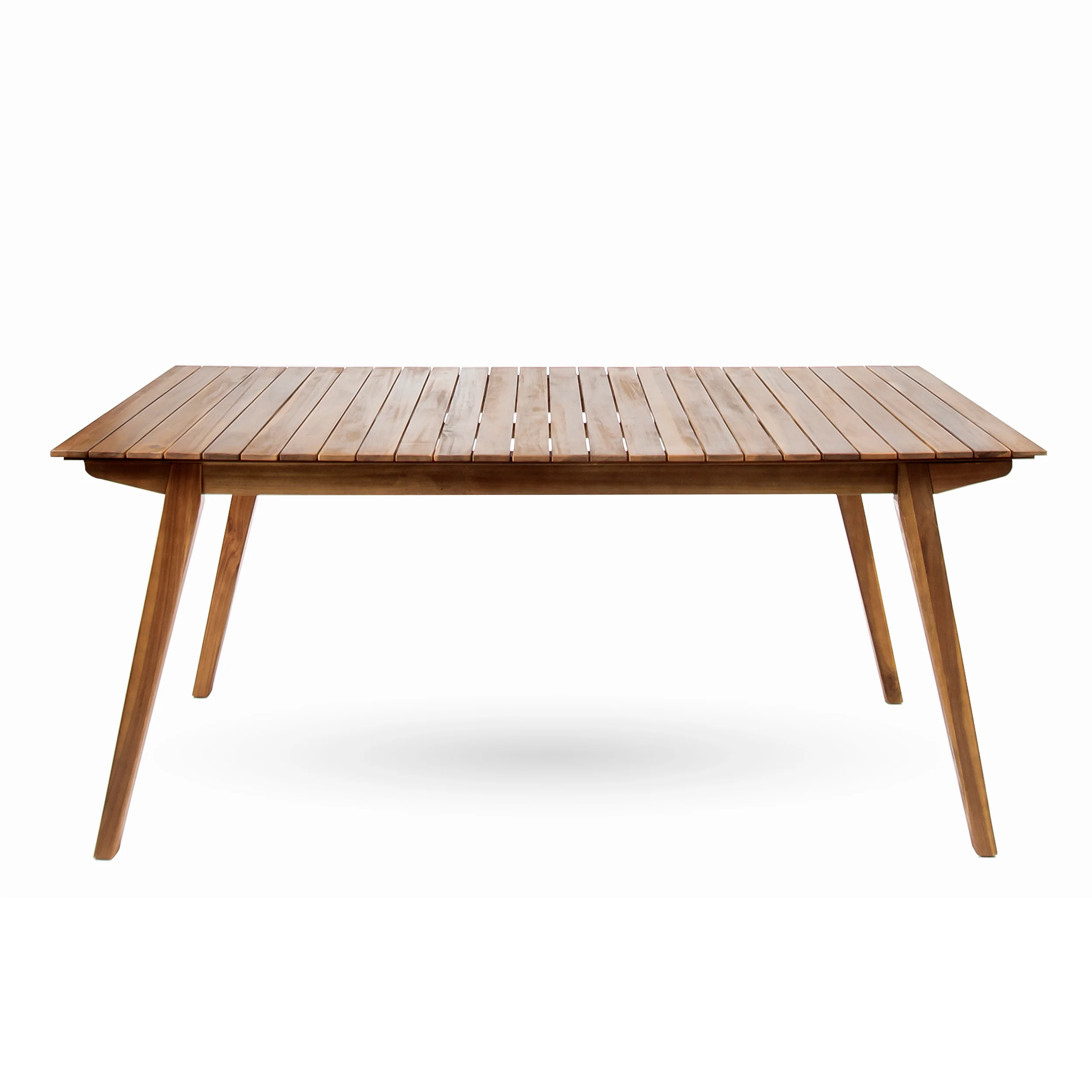 Sere Indoor Farmhouse Cottage Teak Finished Acacia Wood Dining Table - furnishings