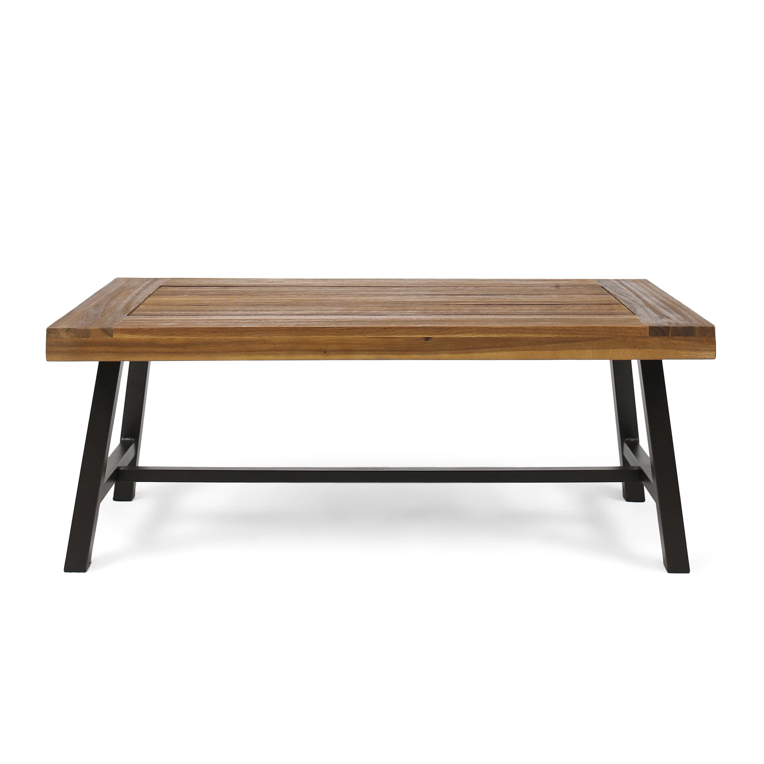 Jenny Outdoor Acacia Wood Coffee Table, Sandblast Finish - furnishings