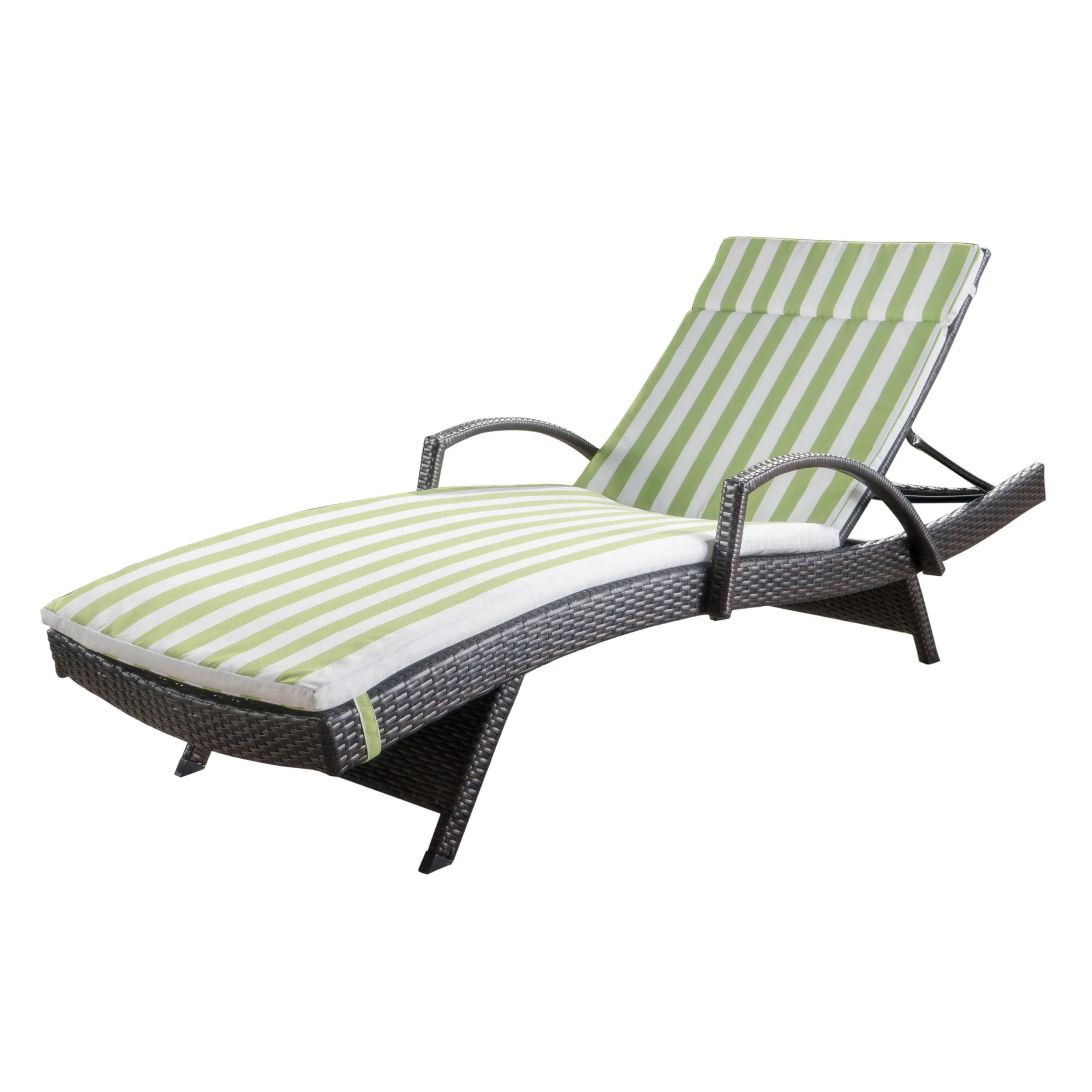 Lakeport Outdoor Wicker Lounge with Water Resistant Cushion - furnishings