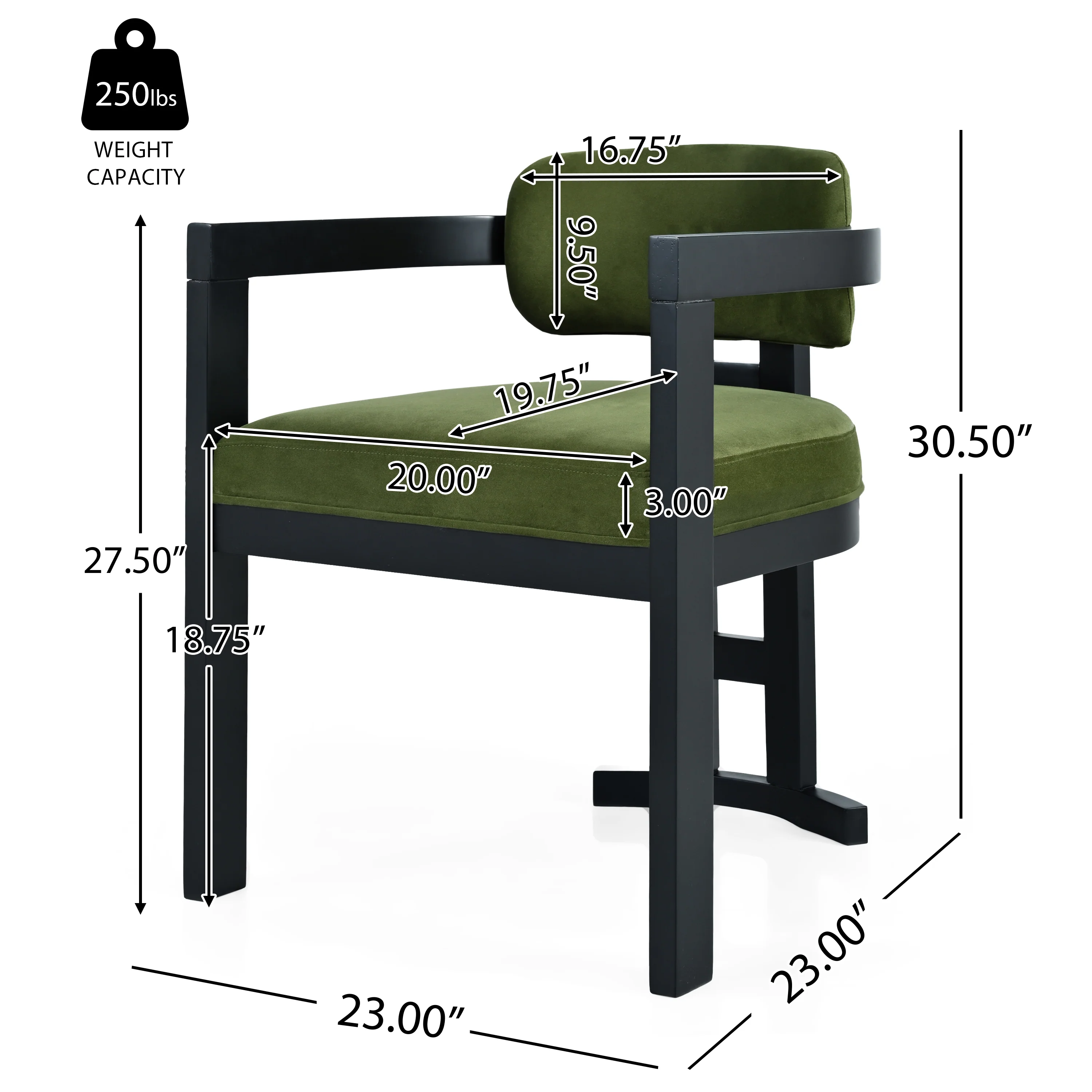 Elow Modern C-Shaped End Table - furnishings