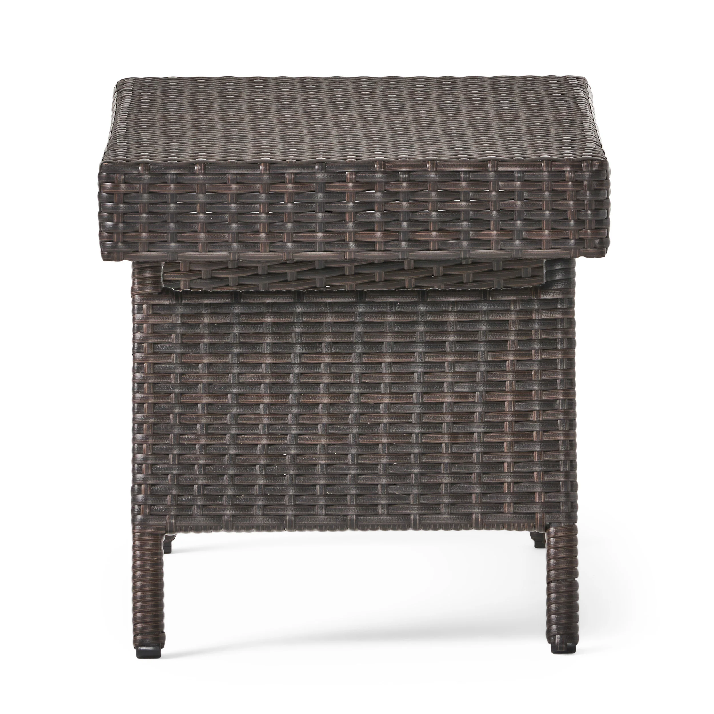 Burnham Outdoor 3pc Brown Mesh Chaise Lounge Chairs Set - furnishings
