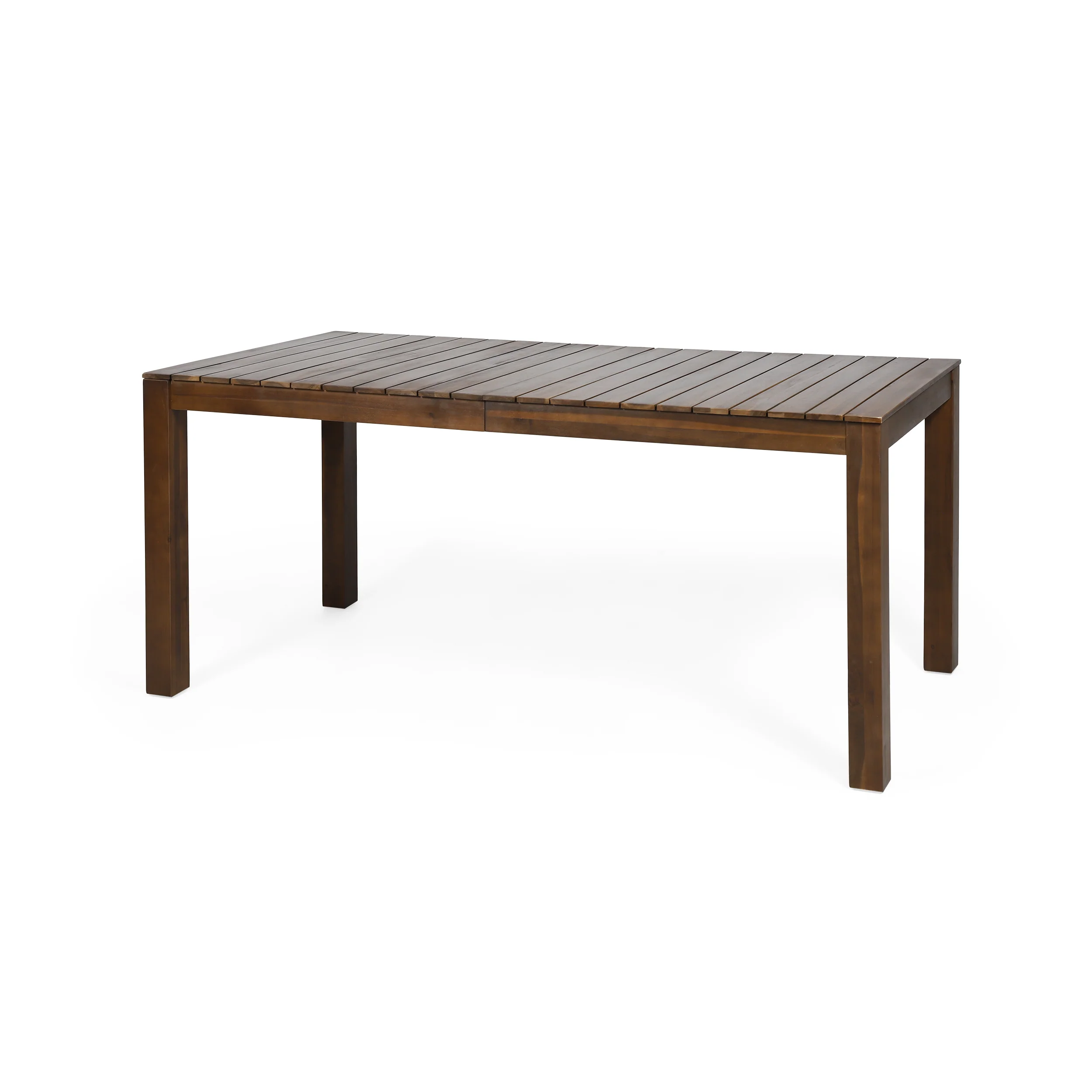 Malaysha Outdoor Rustic Acacia Wood Dining Table - furnishings
