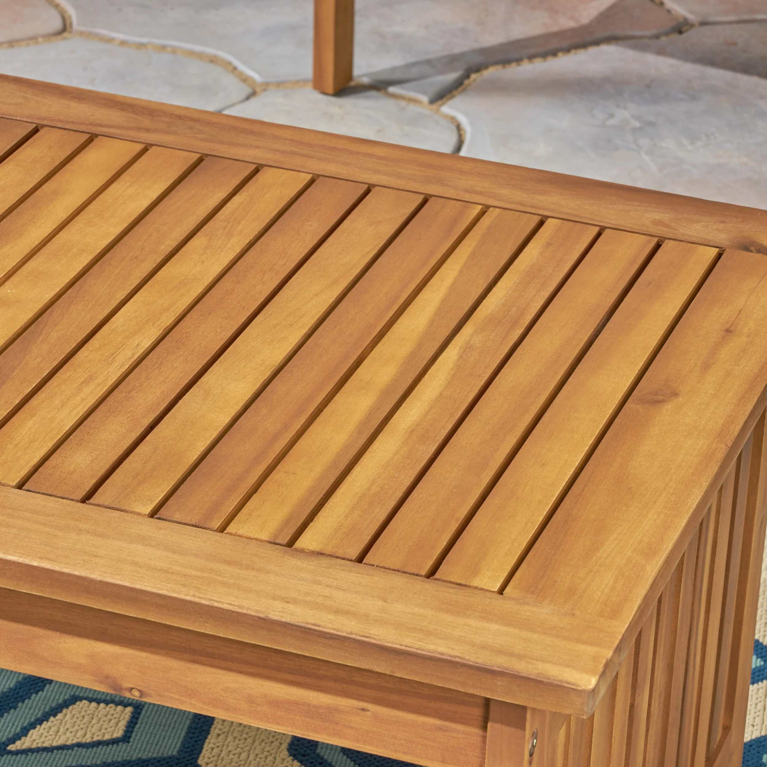 Grace Outdoor Acacia Wood Coffee Table - furnishings