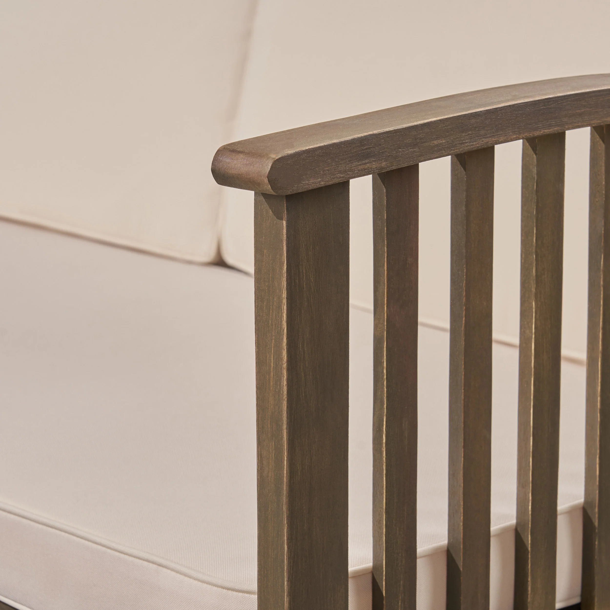 Giles Edward Outdoor Acacia Wood Sofa and Coffee Table Set - furnishings
