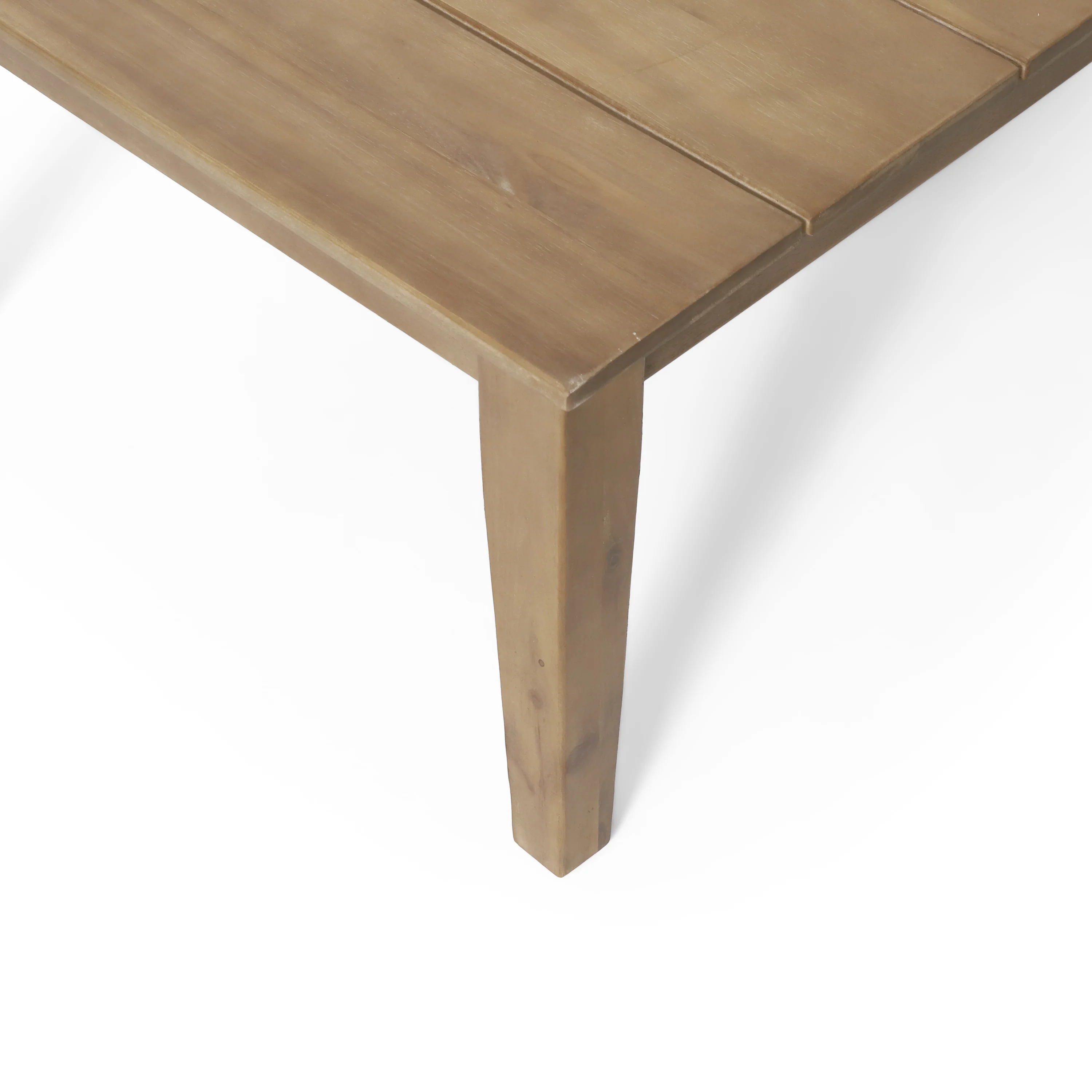 Elmcrest Outdoor Acacia Wood Coffee Table, Light Brown - furnishings