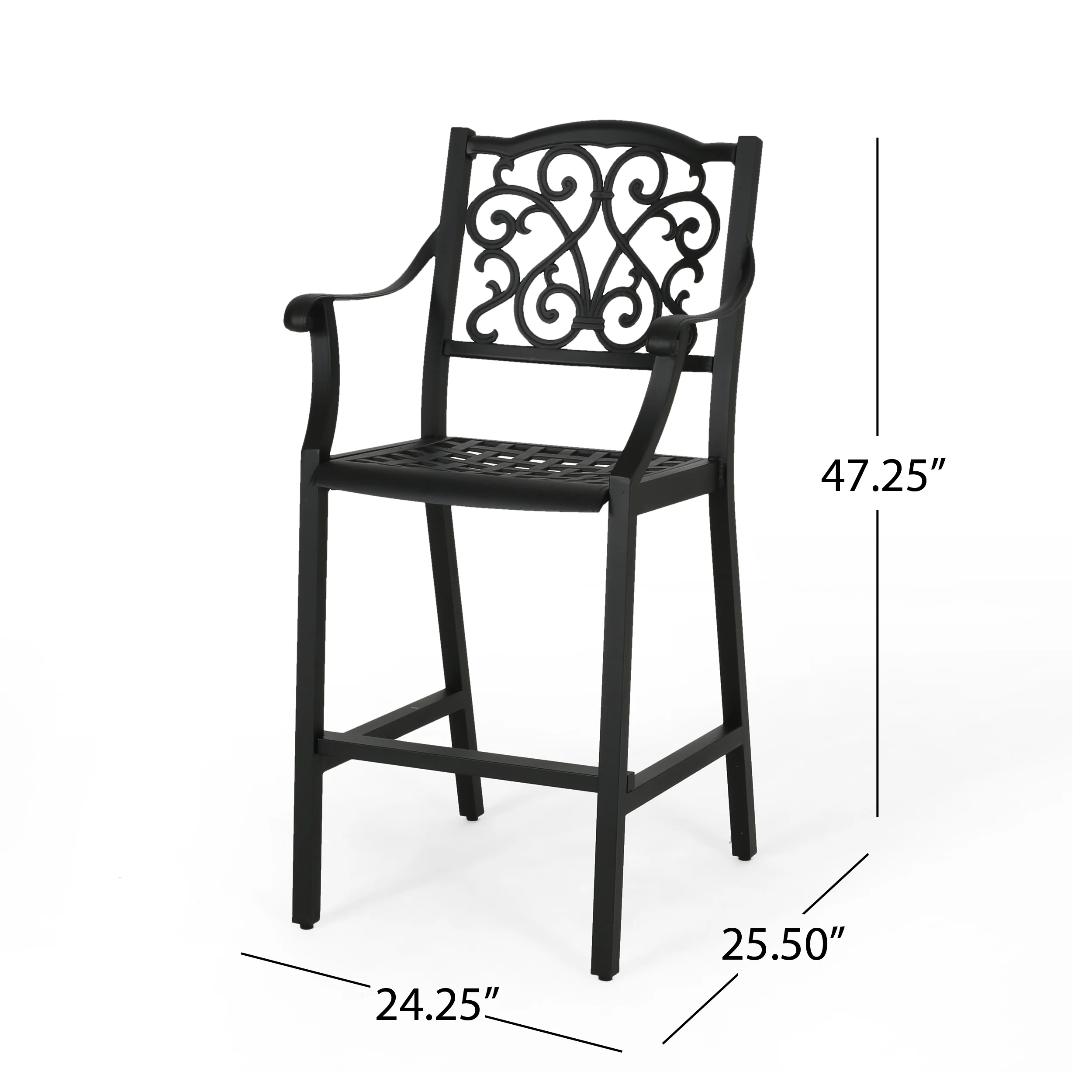 Prescott Outdoor Barstool with Cushion (Set of 4) - furnishings