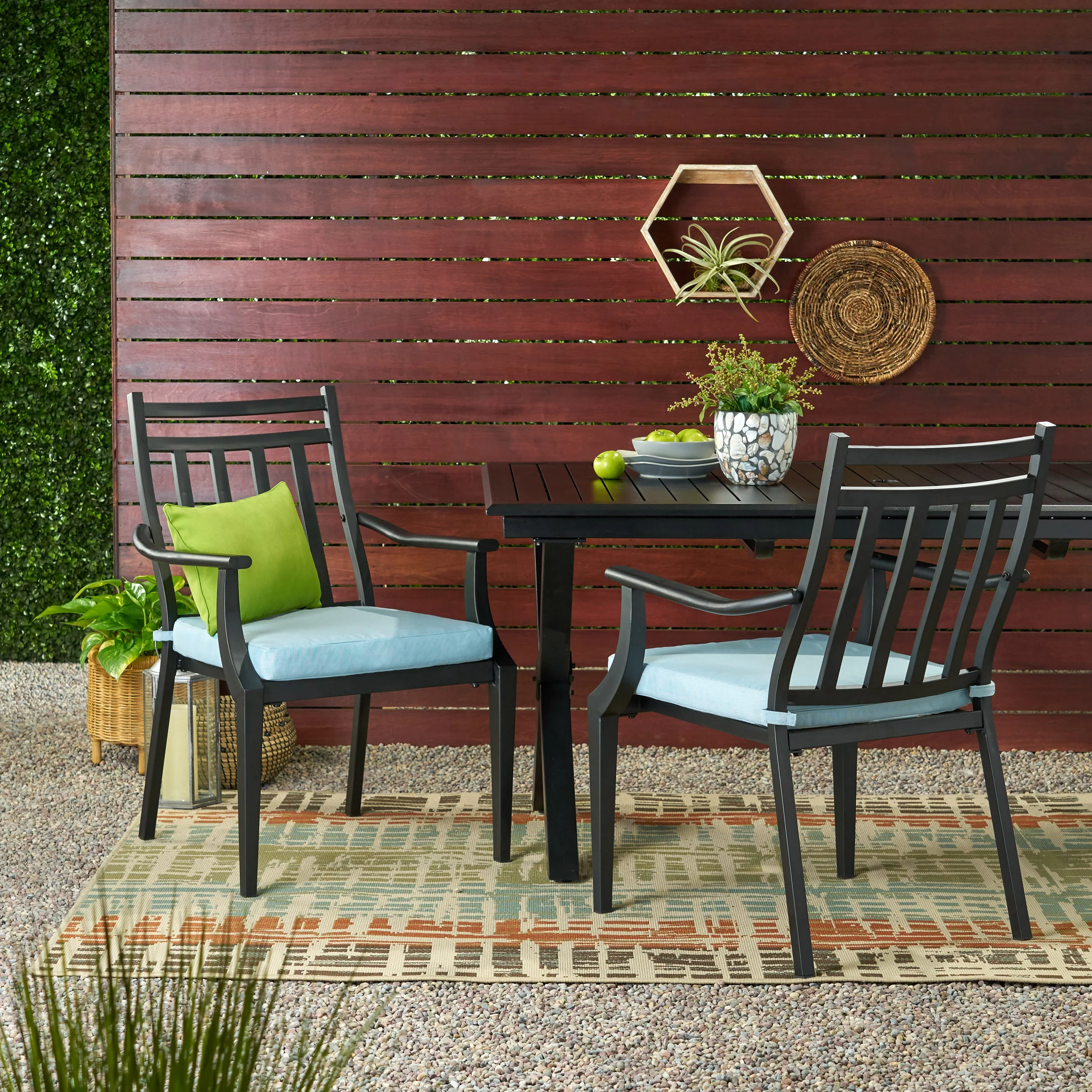 Olive Outdoor Dining Chair with Cushion (Set of 2) - furnishings