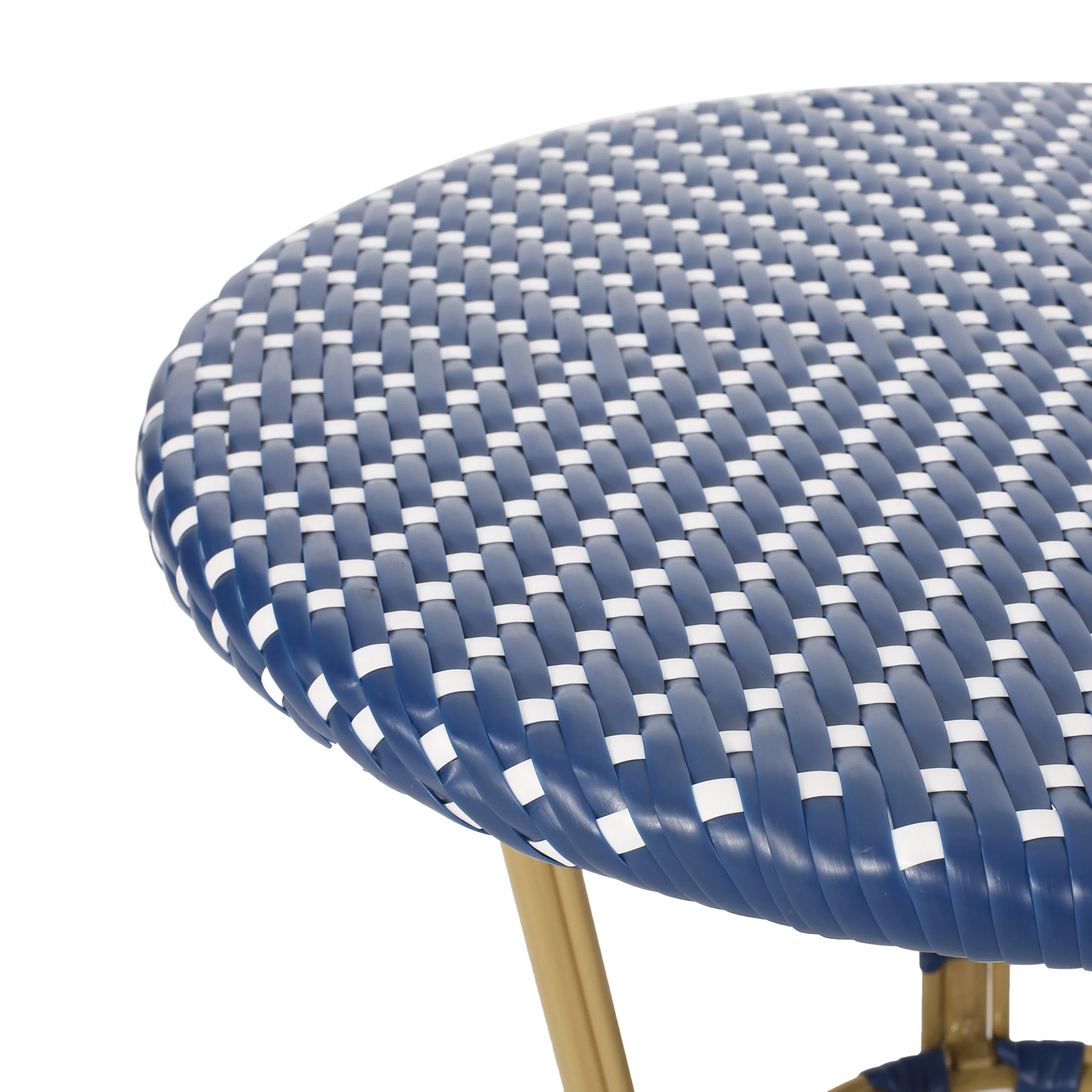 Deshler Outdoor Aluminum French Bistro Table - furnishings