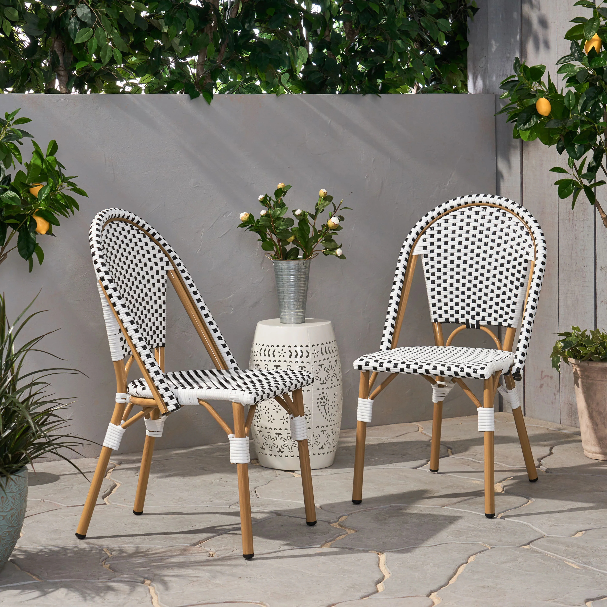 Desire Outdoor French Bistro Chair (Set of 2) - furnishings