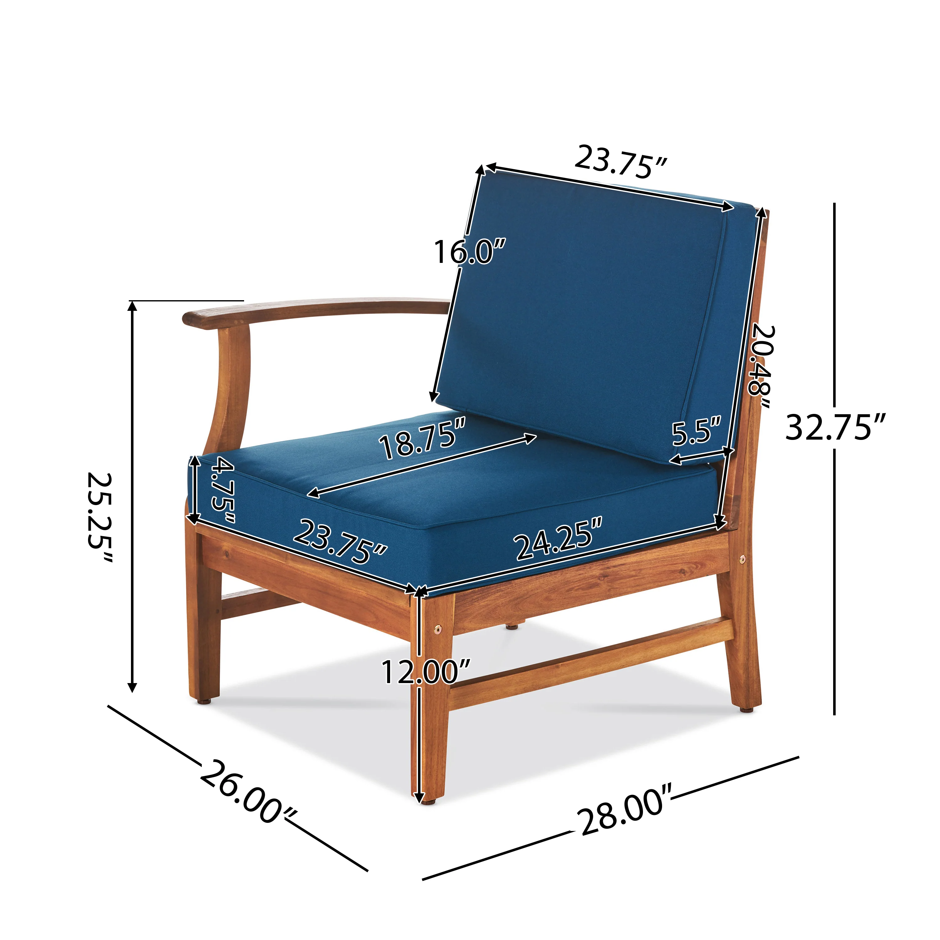Judith Outdoor 9 Seater Acacia Wood Sectional Sofa Set with Cushions - furnishings
