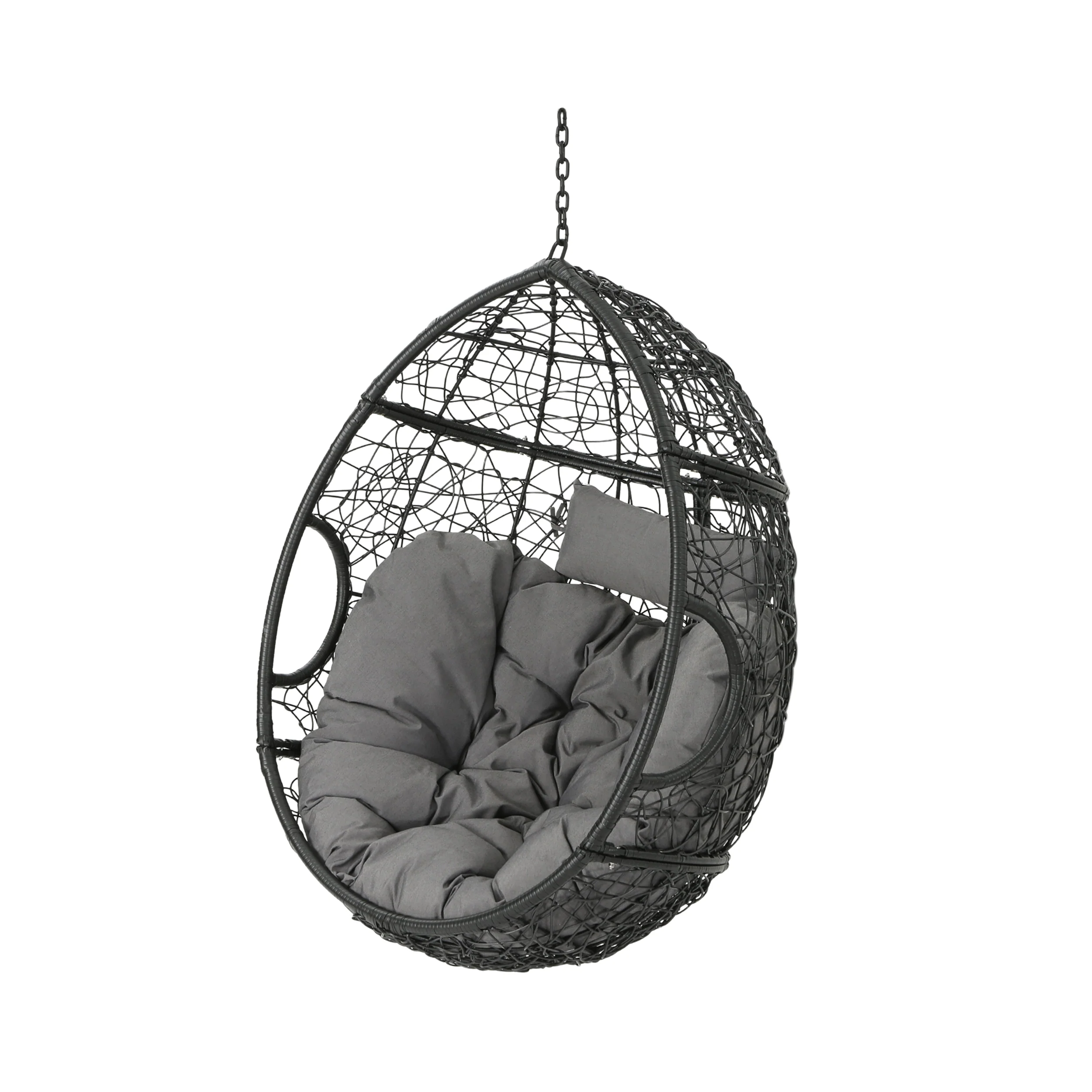 Yosiyah Indoor/Outdoor Hanging Teardrop / Egg Chair (Stand Not Included) - furnishings