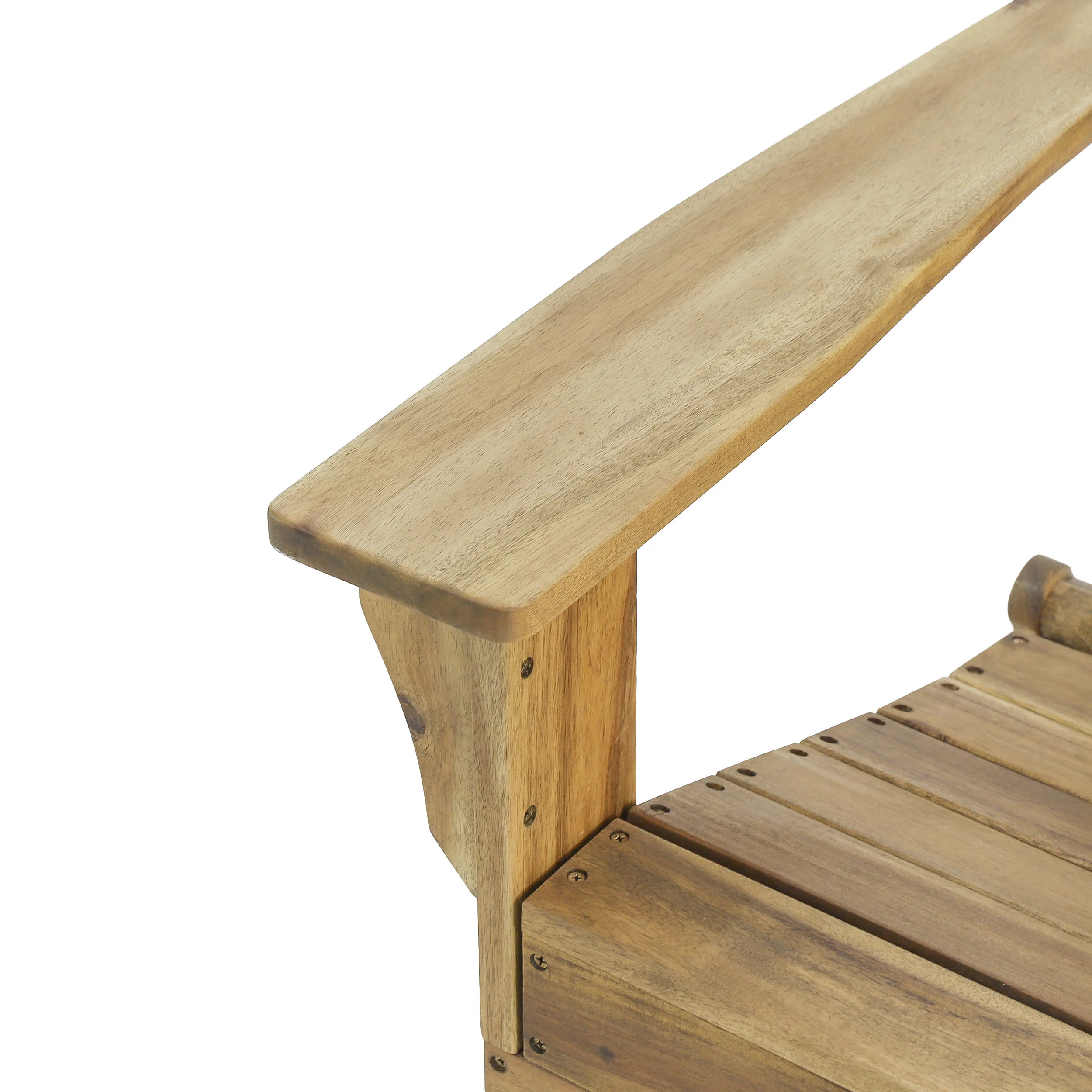 Gurekam Modern Outdoor Acacia Wood Folding Adirondack Chair - furnishings