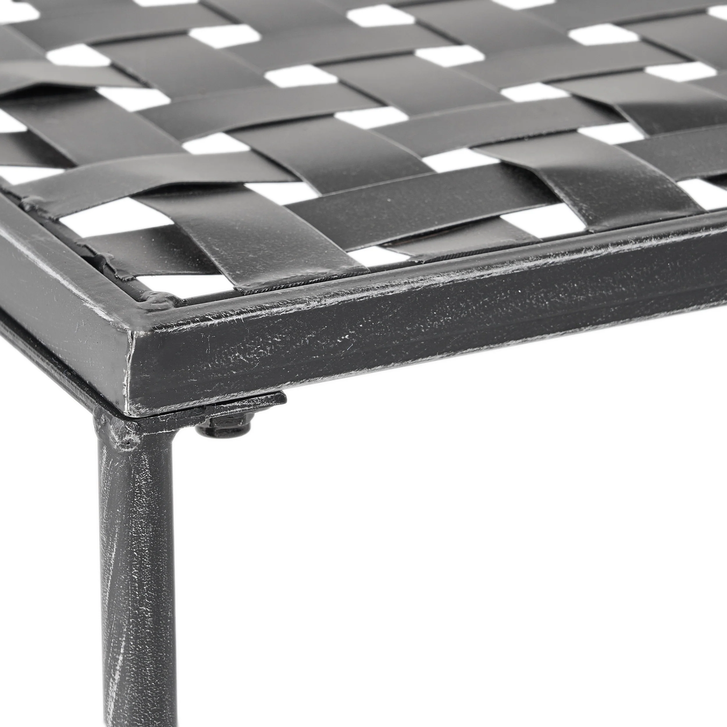 Kent Outdoor Black Iron Coffee Table - furnishings