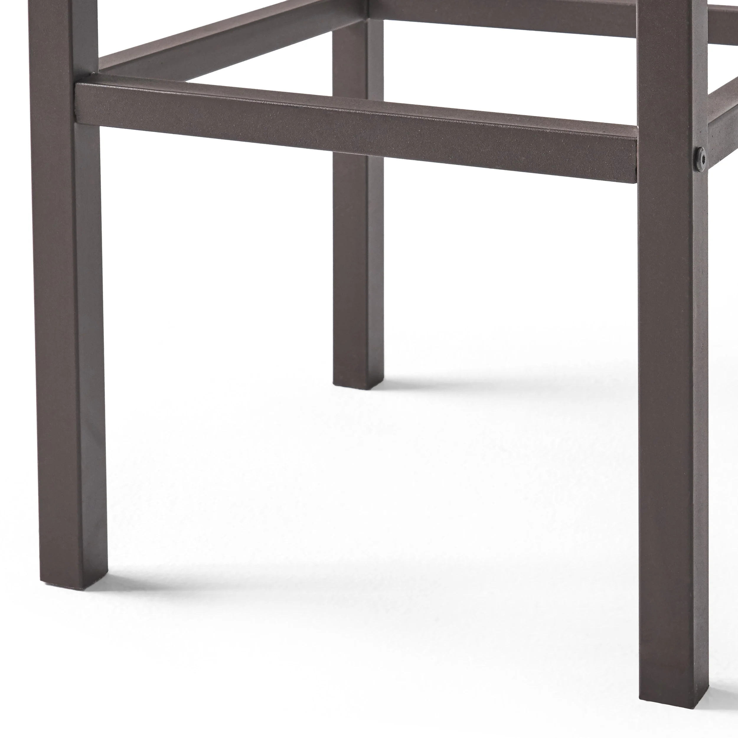 Isabel Acacia Rustic Metal & Dark Brown Wood 30-Inch Barstools (Set of 2) - furnishings