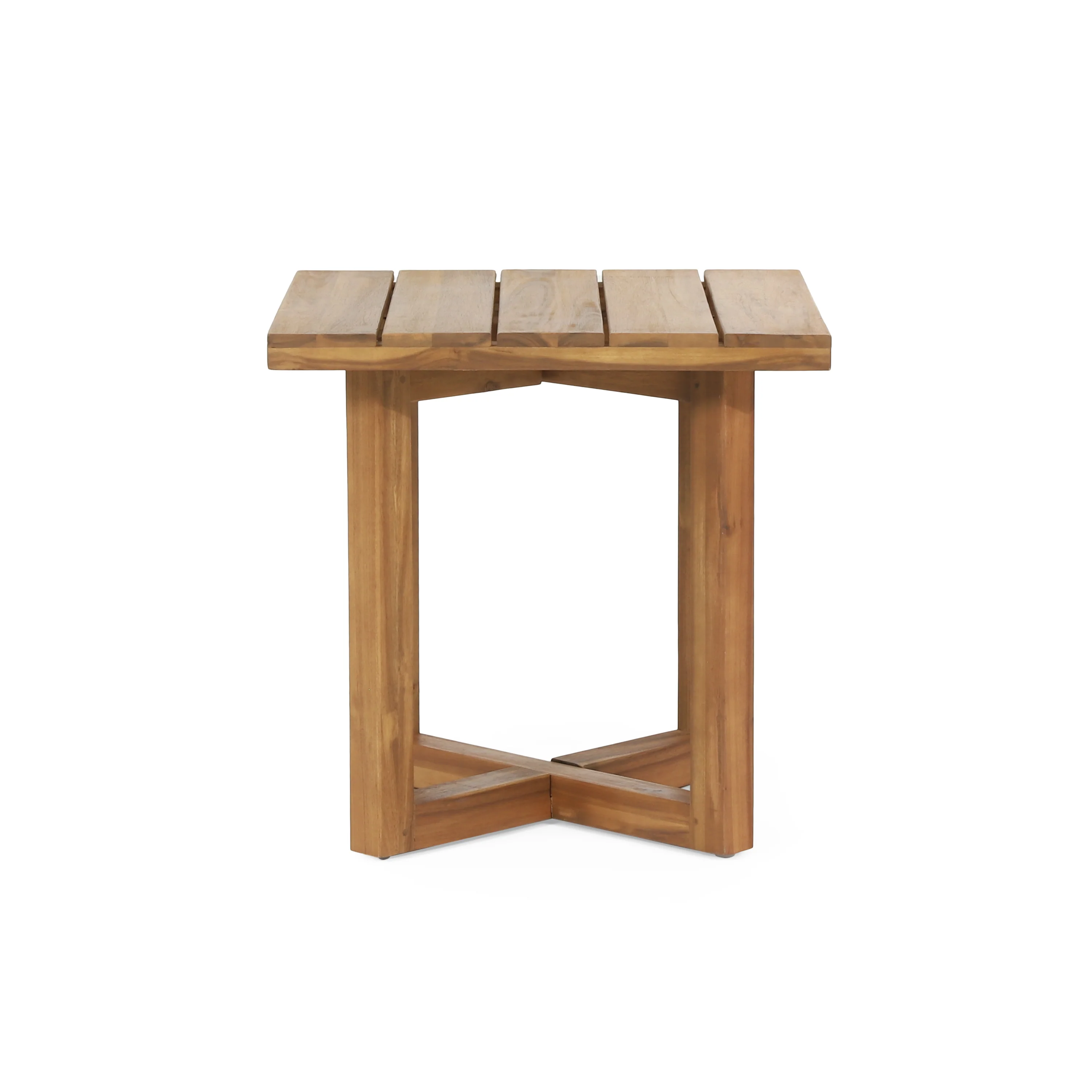 Hobbs Outdoor Acacia Wood Square Side Table, Teak - furnishings