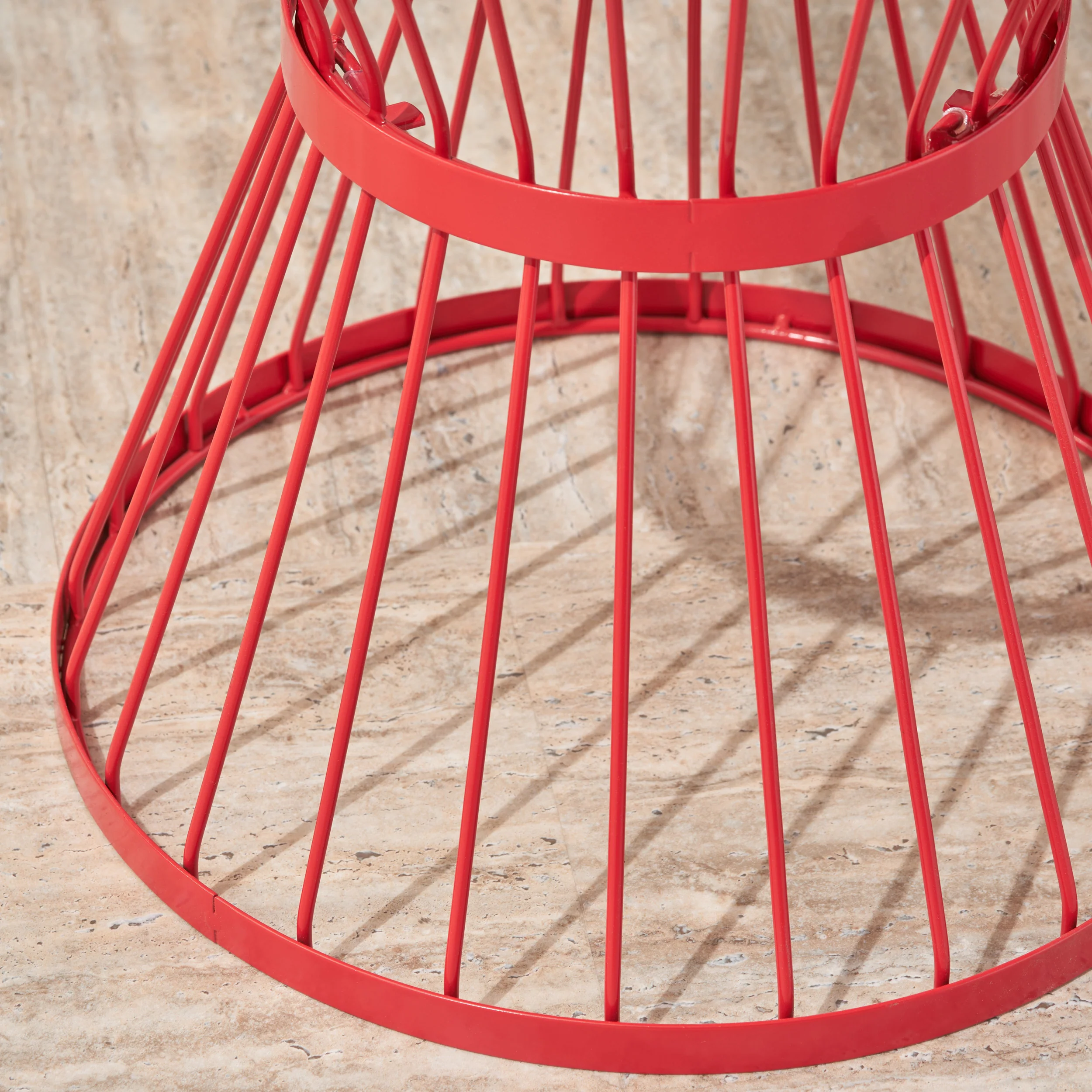 Fern Outdoor 16 Inch Iron Side Table - furnishings