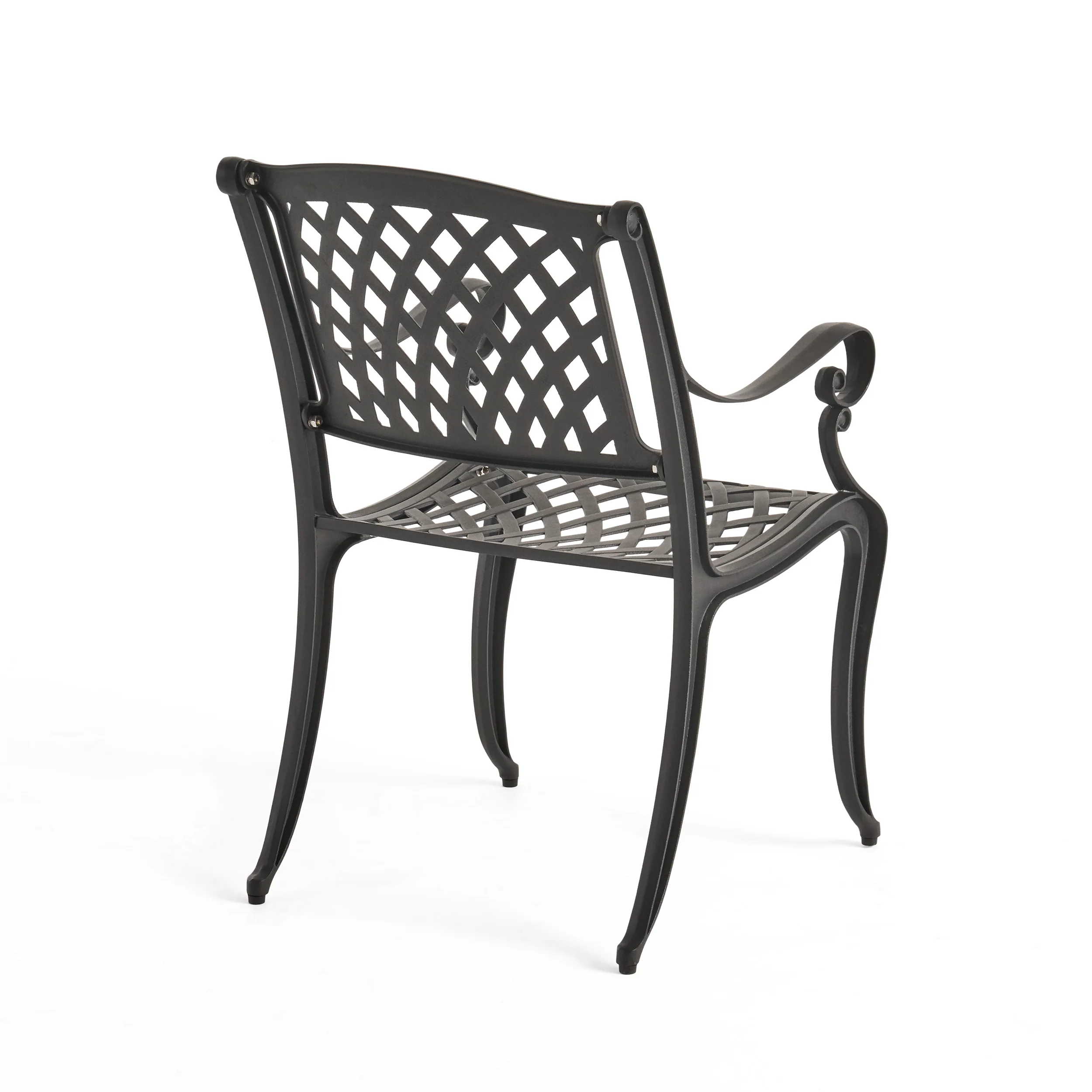 Hallandale Outdoor Dining Chair with Cushion (Set of 2) - furnishings