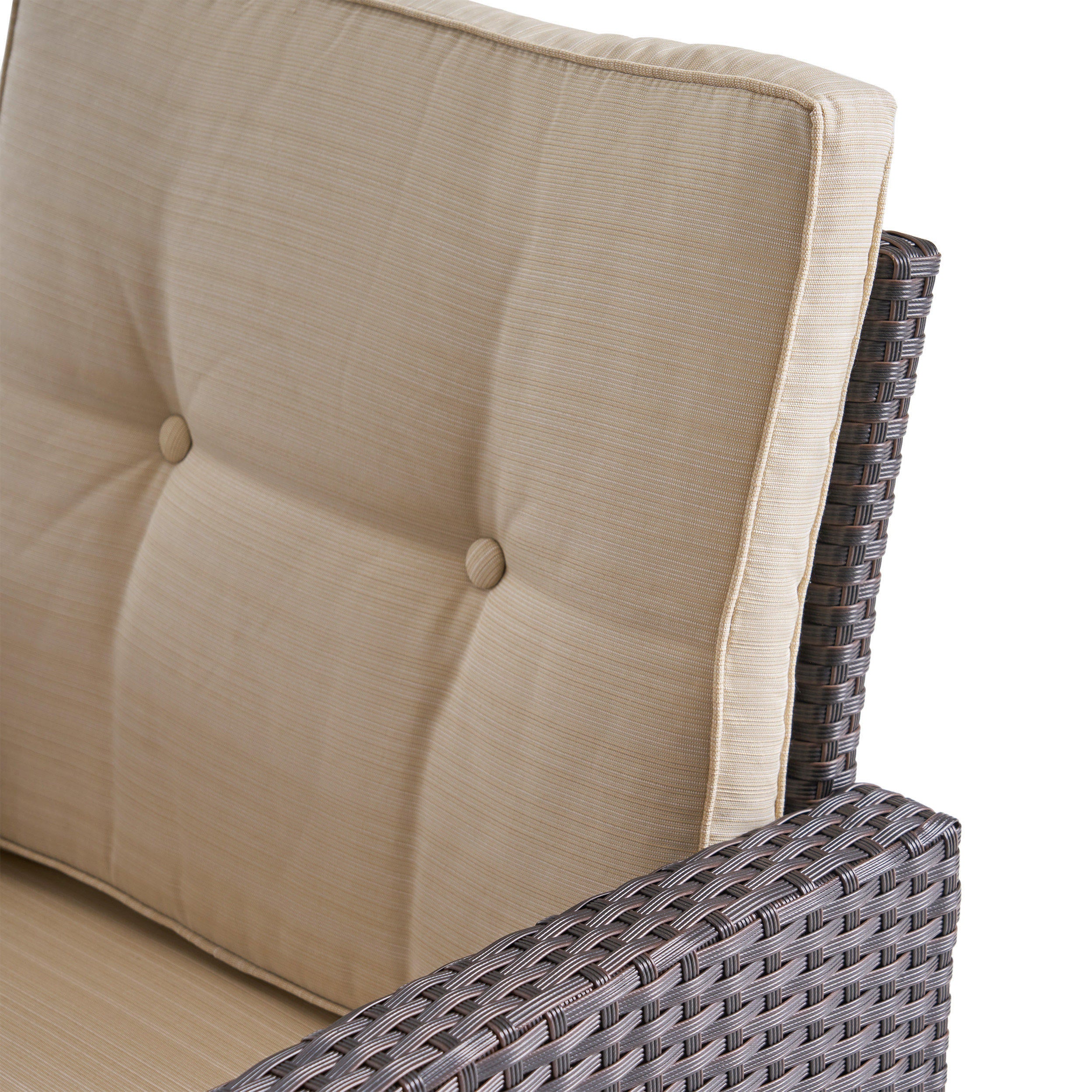Ana Outdoor 4 Seater Wicker Chat Set with Fire Pit - furnishings