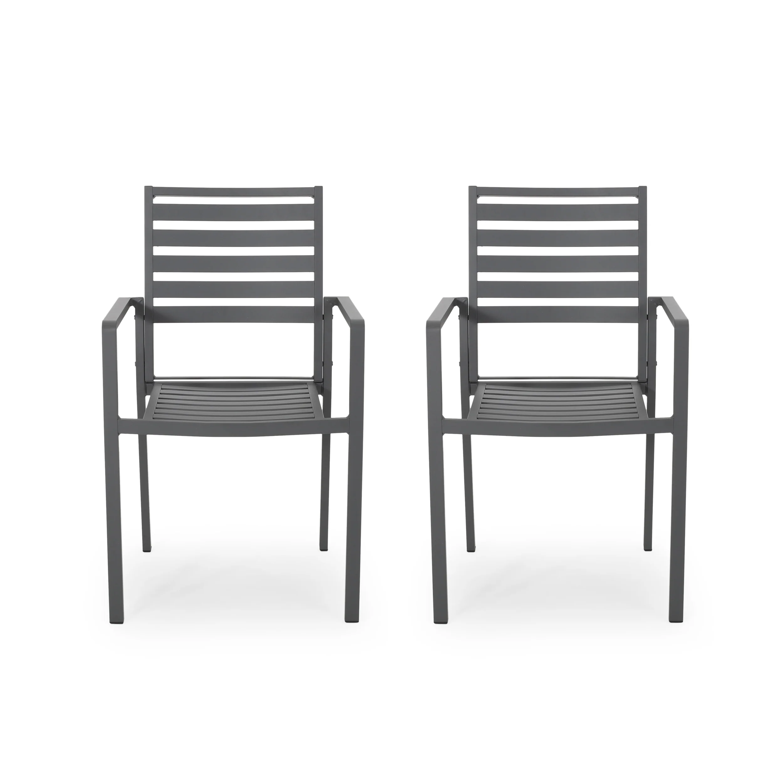 Cherie Outdoor Modern Aluminum Dining Chair (Set of 2) - furnishings