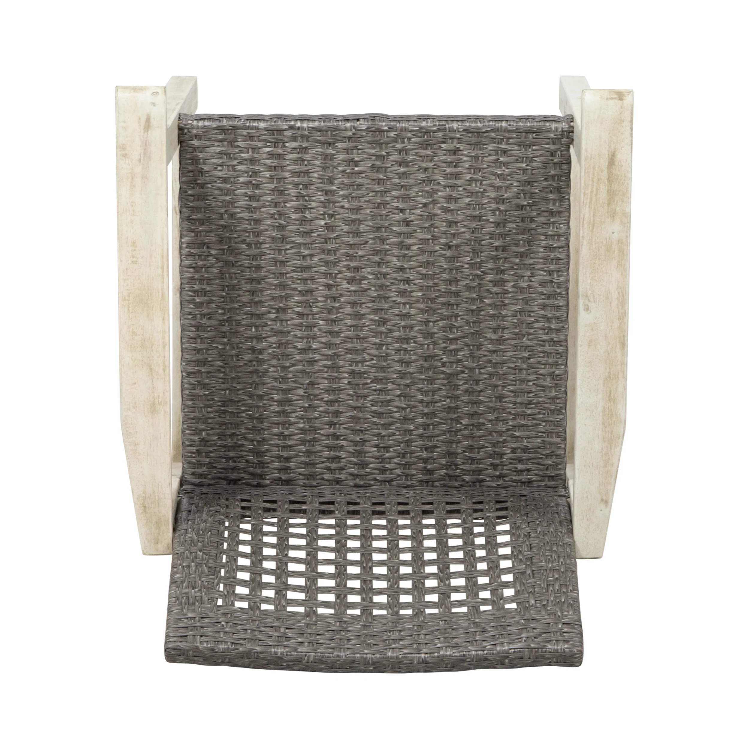 Alyssa Outdoor Acacia Wood and Wicker Dining Chair (Set of 2) - furnishings