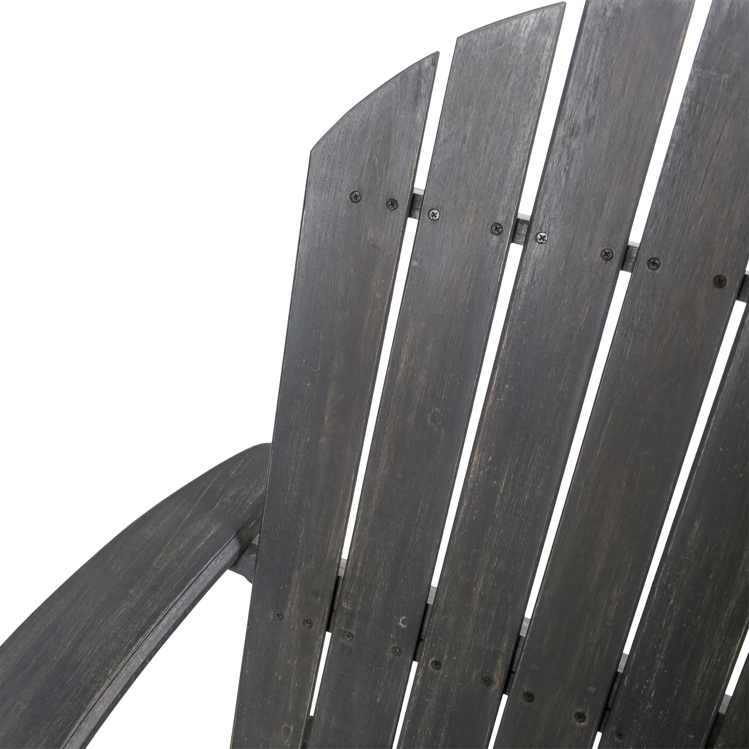 Vivian Outdoor Acacia Wood Adirondack Loveseat - furnishings