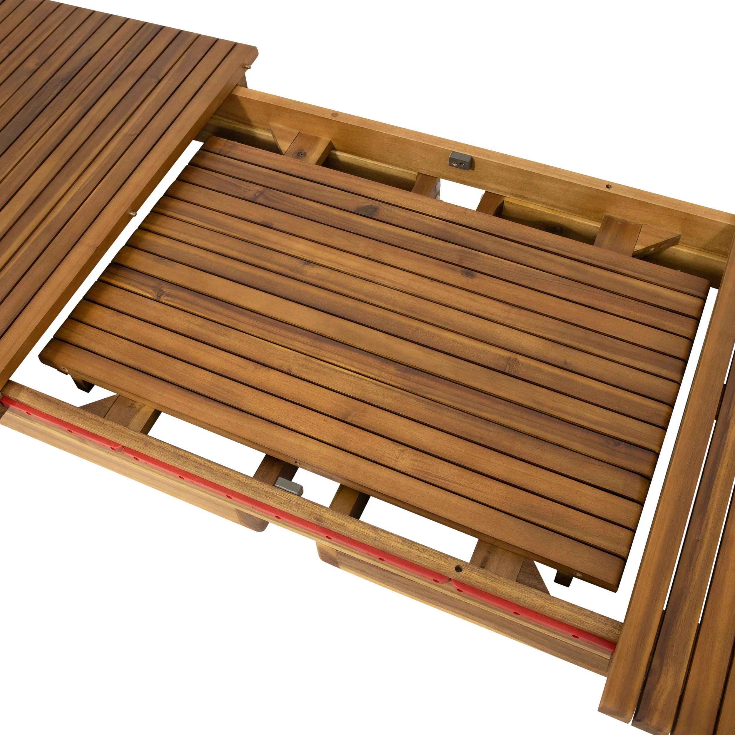 Yilia Outdoor Expandable Acacia Wood Dining Table - furnishings