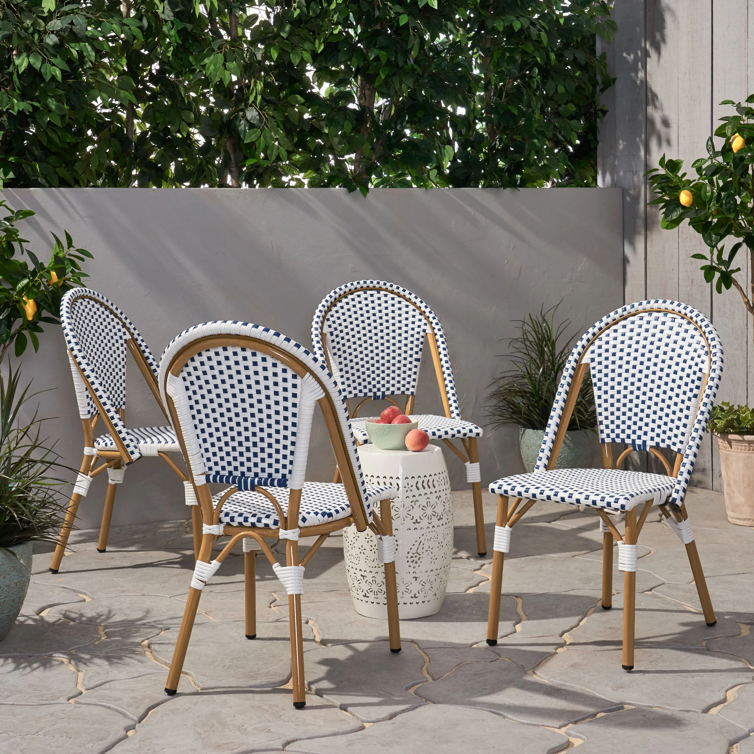 Desire Outdoor French Bistro Chair (Set of 4) - furnishings