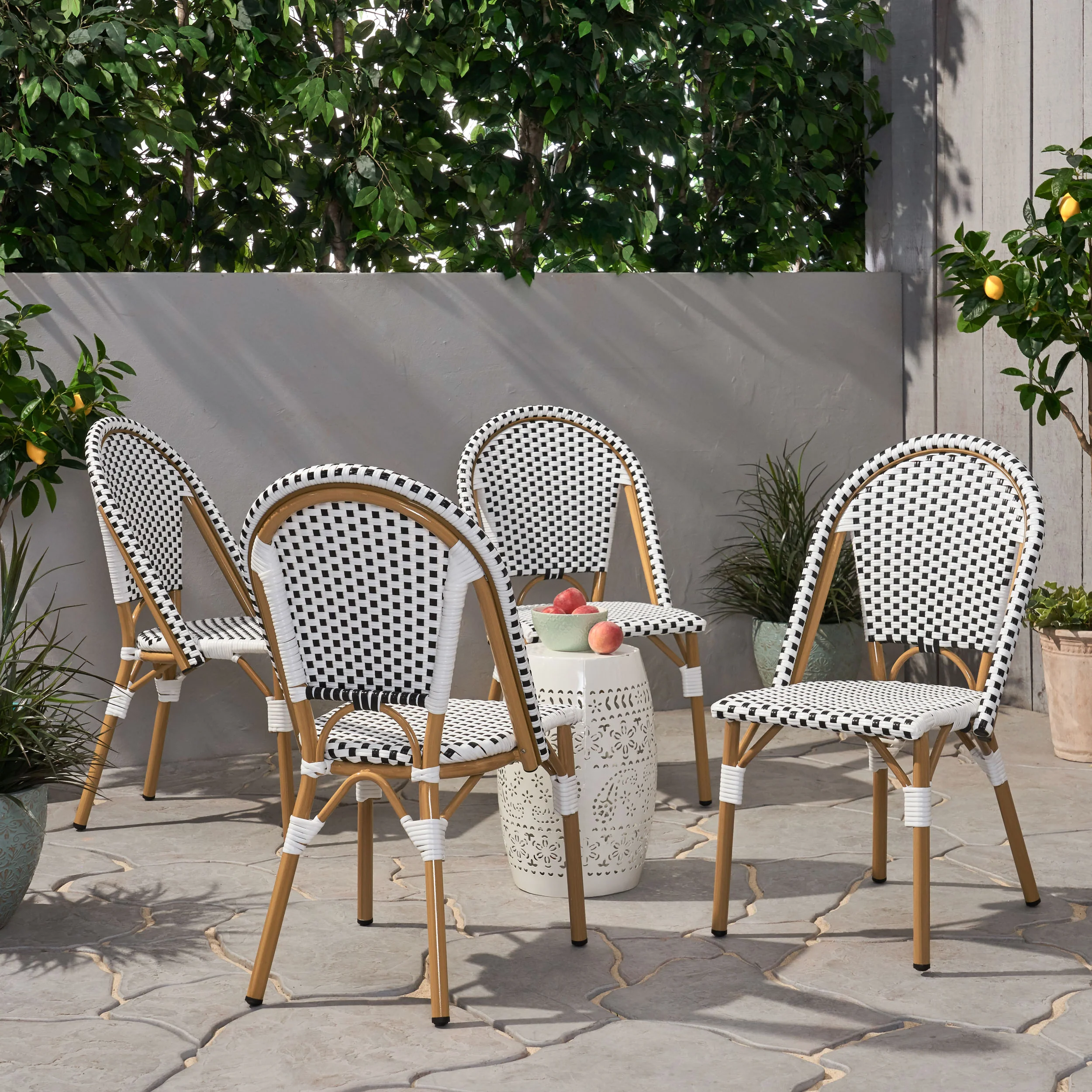Desire Outdoor French Bistro Chair (Set of 4) - furnishings