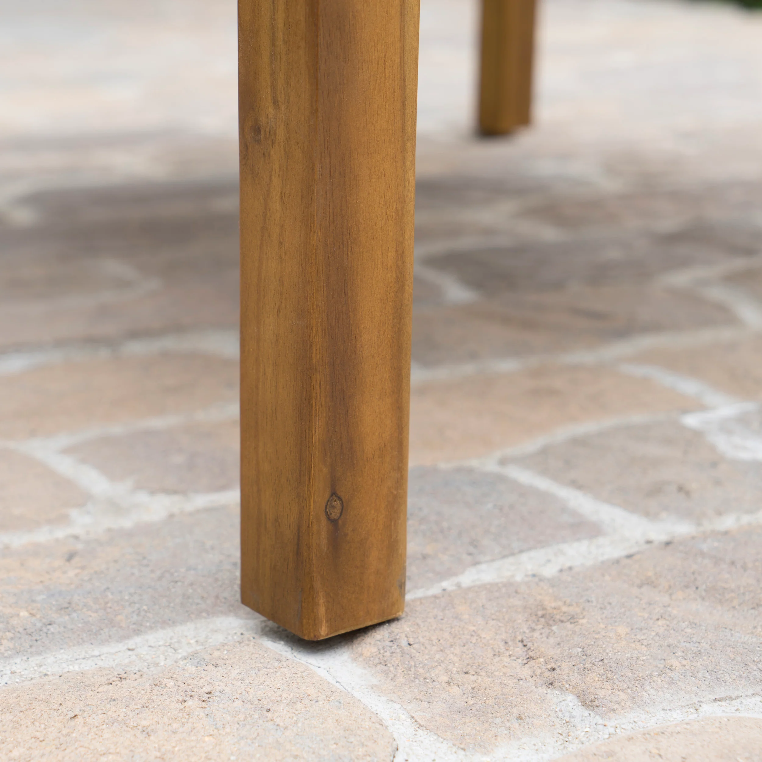 Capri Outdoor Teak Fnished Acacia Wood Coffee Table - furnishings