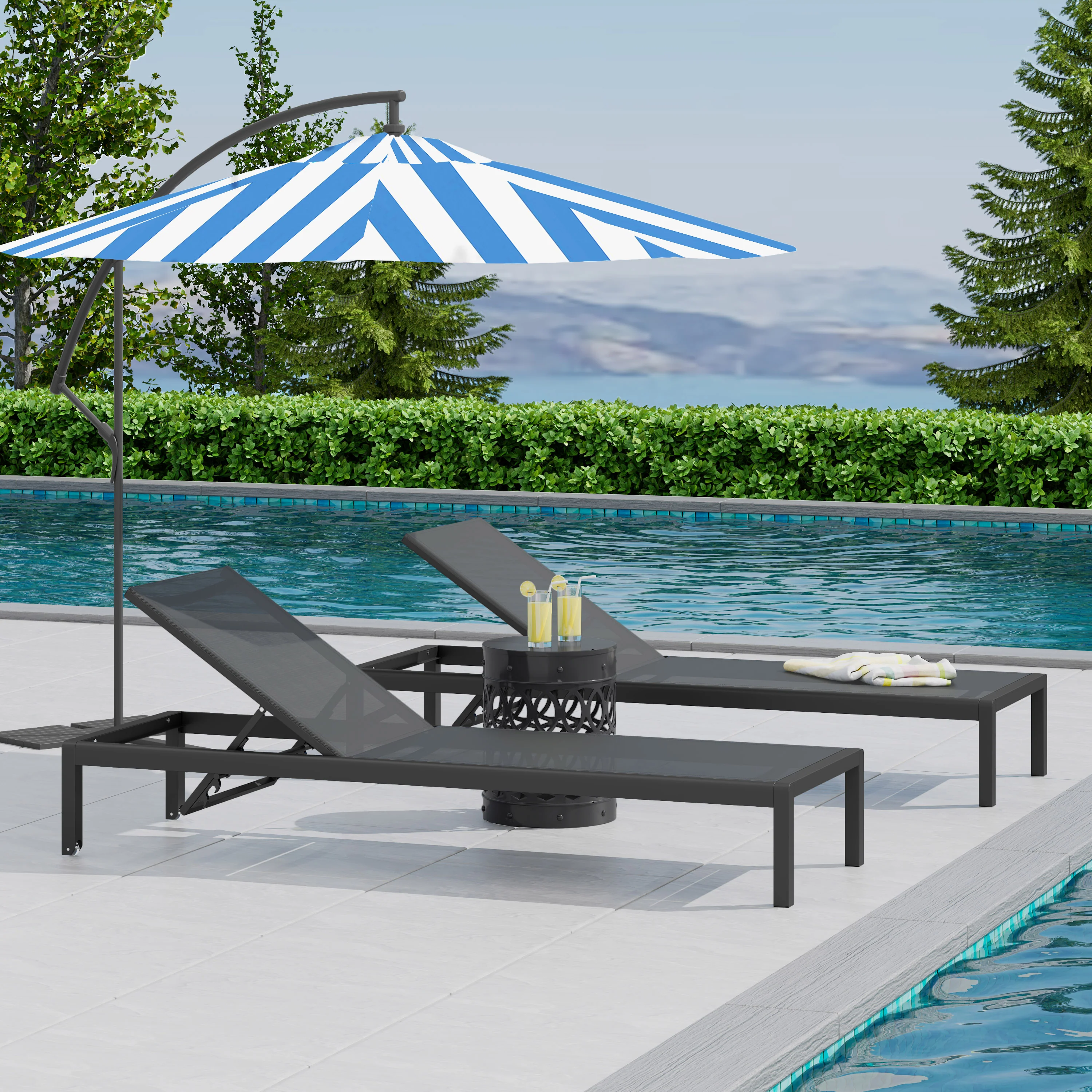 Crested Bay Chaise Lounges (Set of 2) - furnishings
