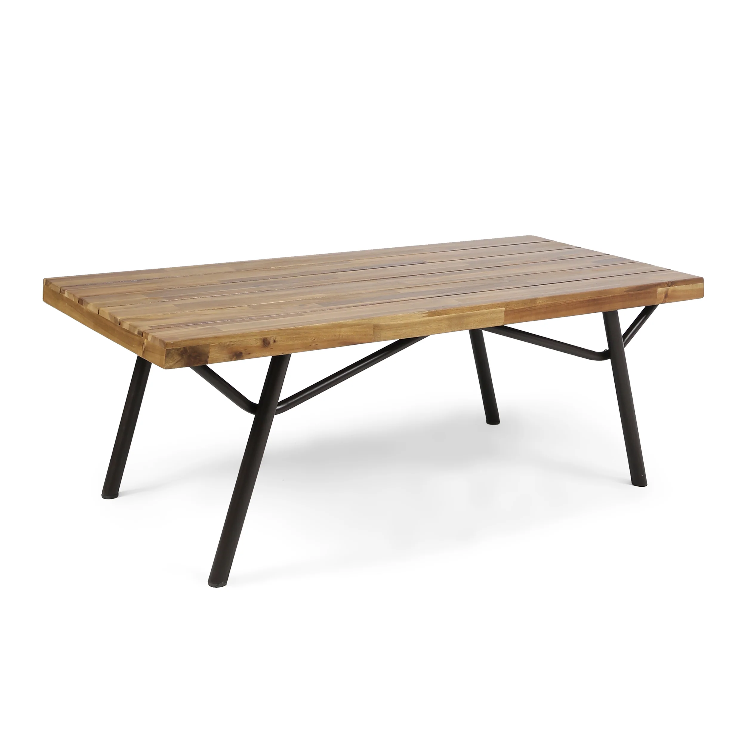 Baish Outdoor Acacia Wood Coffee Table, Teak - furnishings