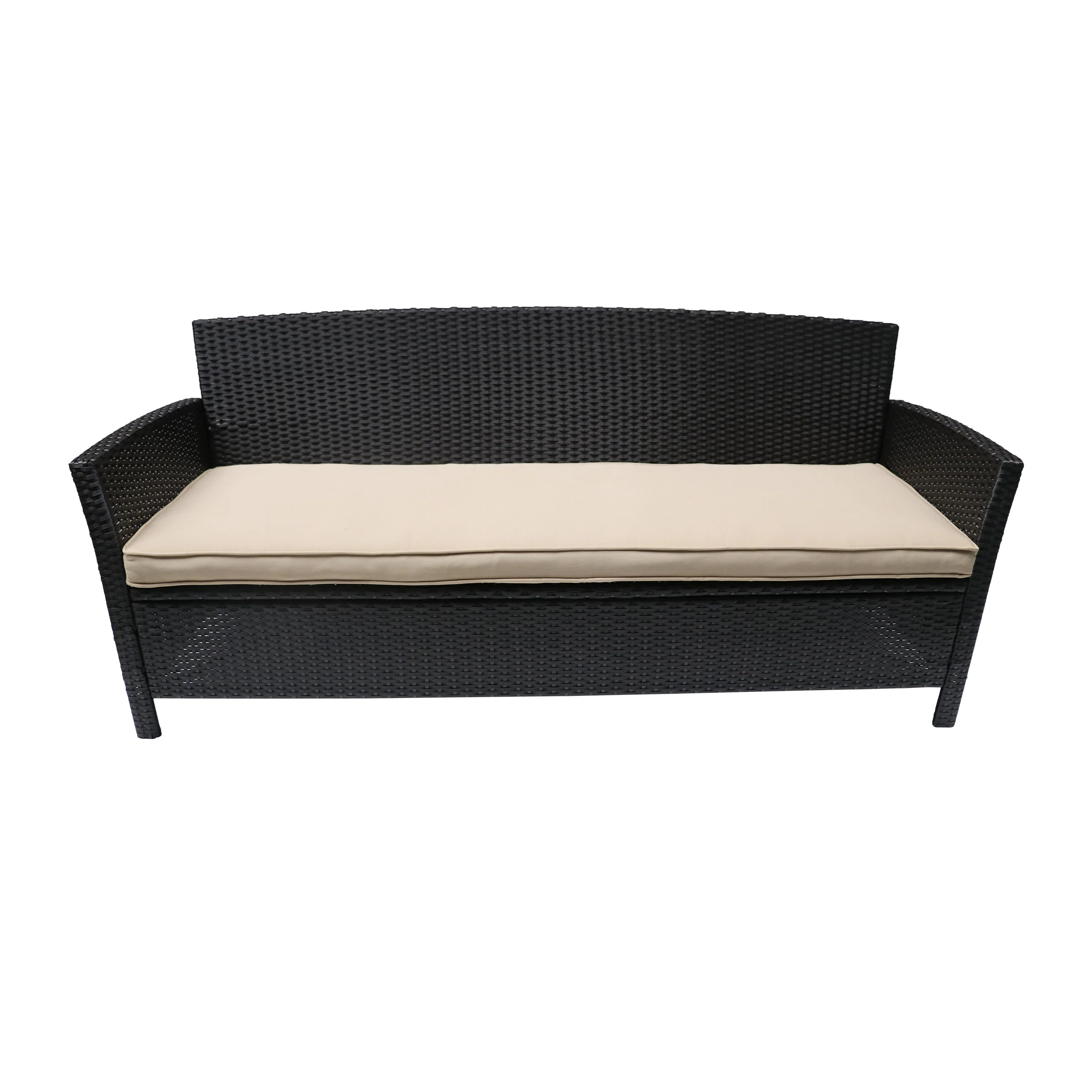 Auguste Outdoor Wicker 3 Seater Sofa - furnishings