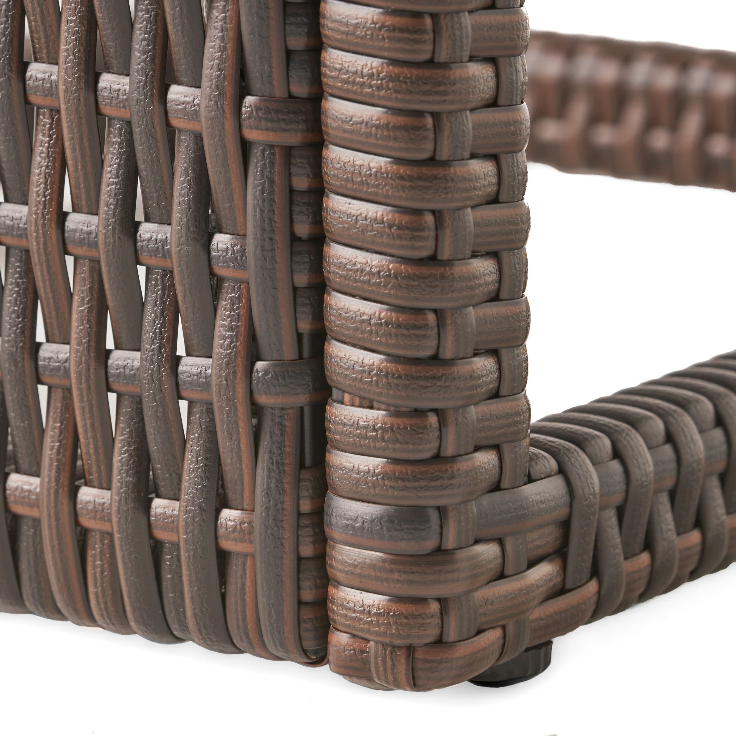 Forrest Outdoor Wicker C-Shaped Side Table - furnishings