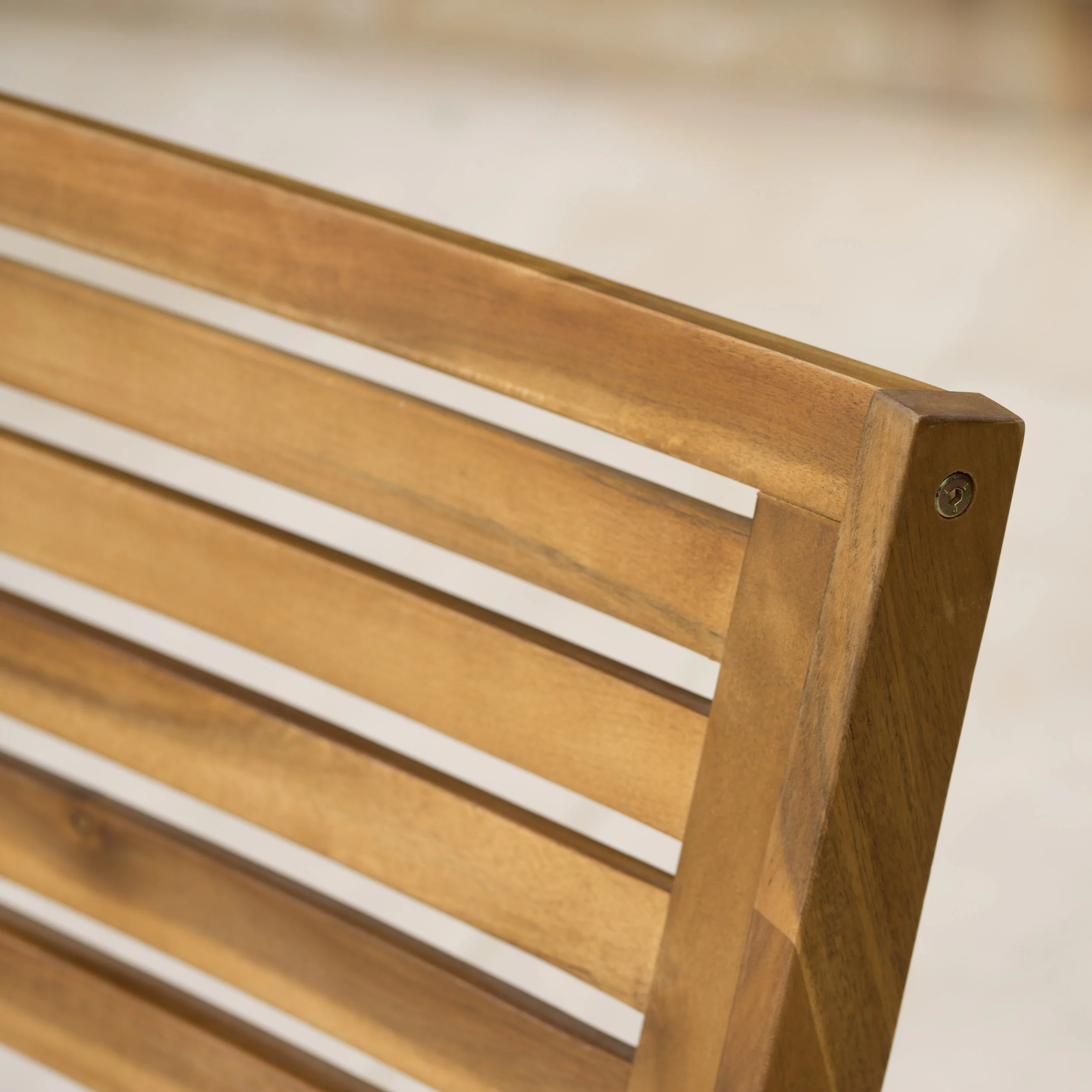 Helen Outdoor Teak Finish Acacia Wood Arm Chair (Set of 2) - furnishings