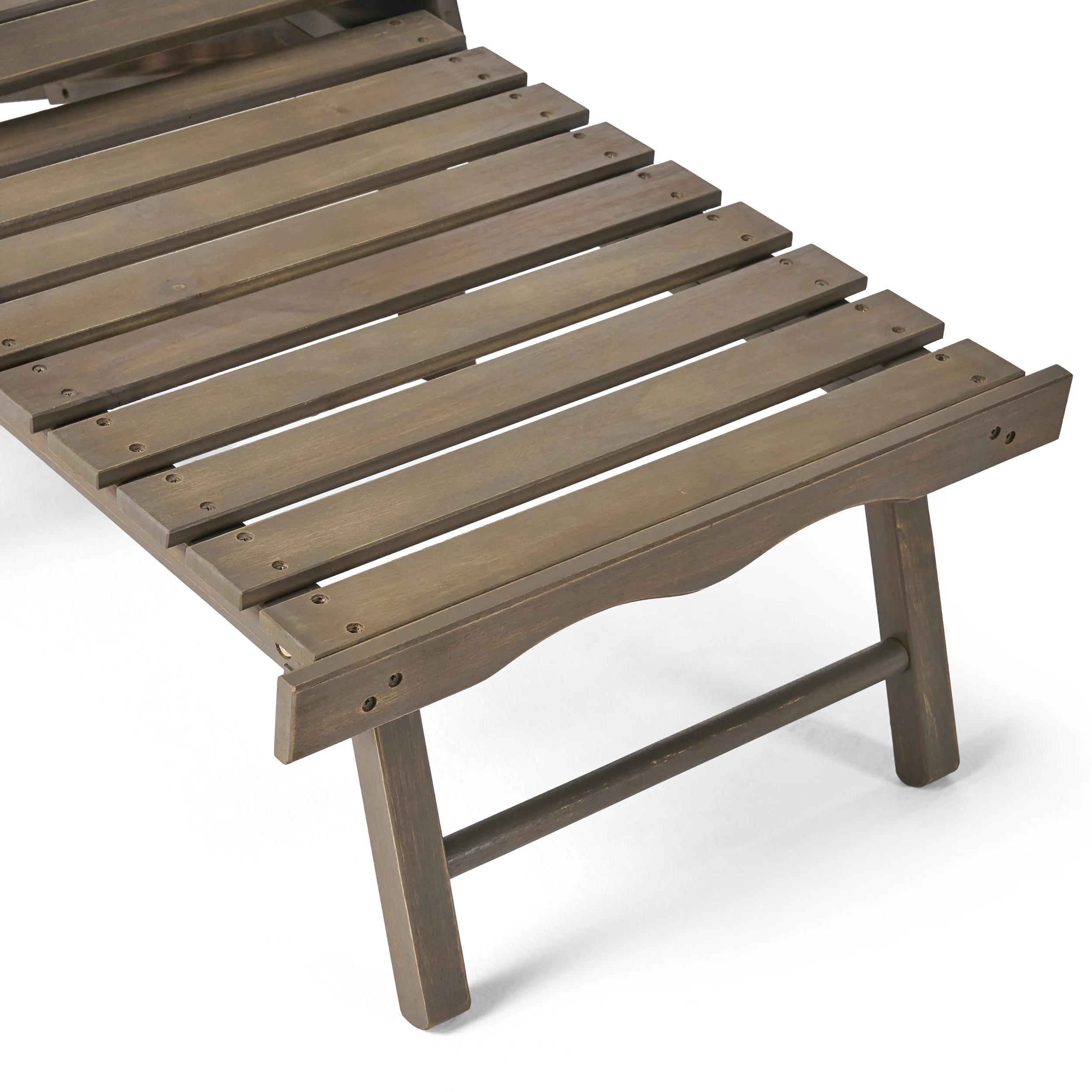Kono Outdoor Acacia Wood Reclining Adirondack Chair with Footrest - furnishings