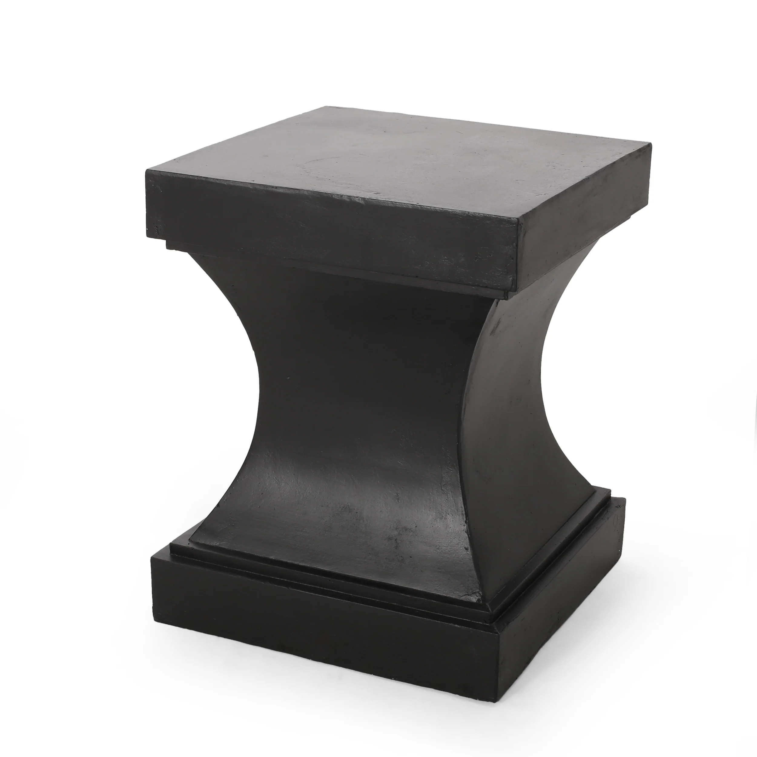 Atrass Outdoor Modern Lightweight Concrete Side Table - furnishings