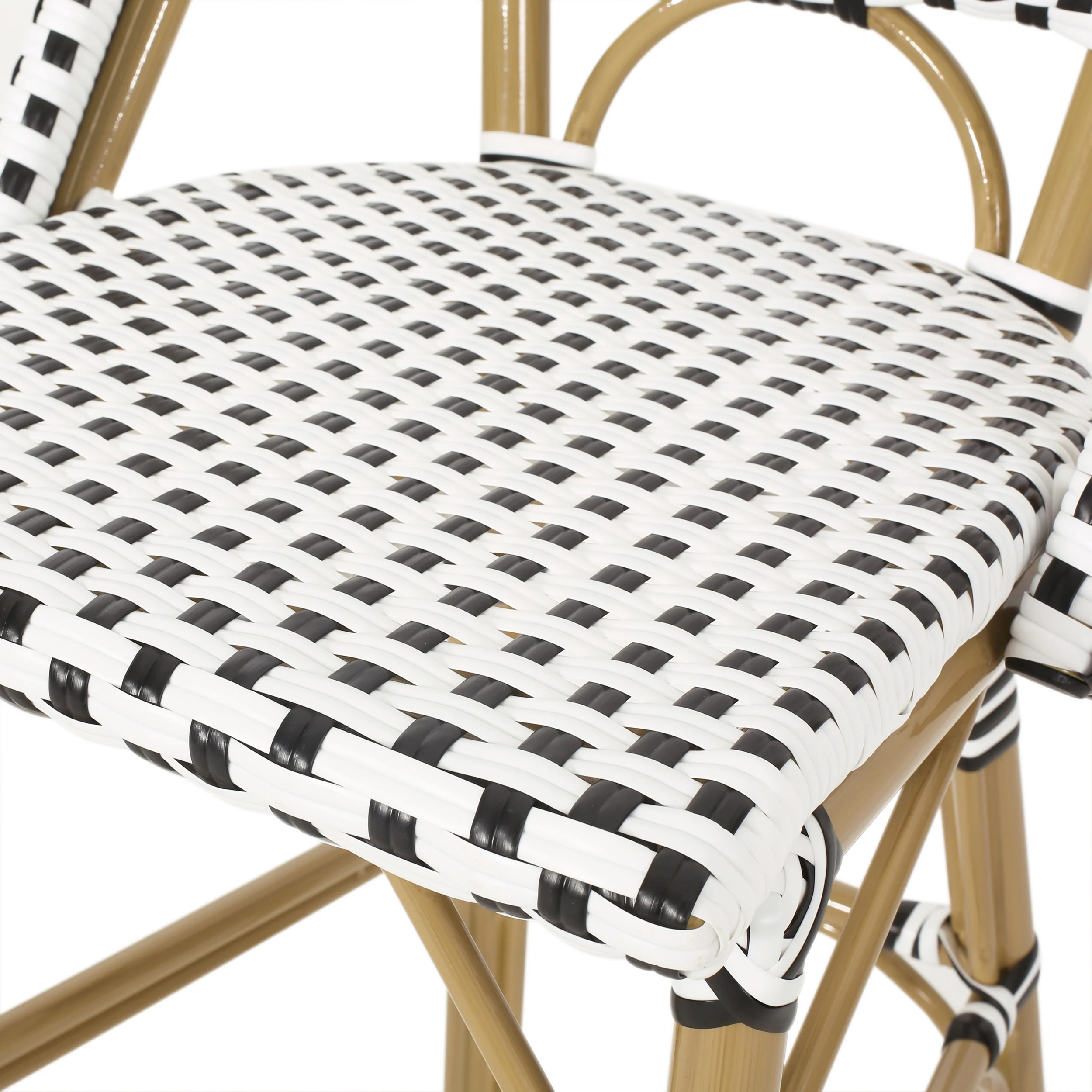 Grelton Outdoor Aluminum French Barstools, Set of 4 - furnishings