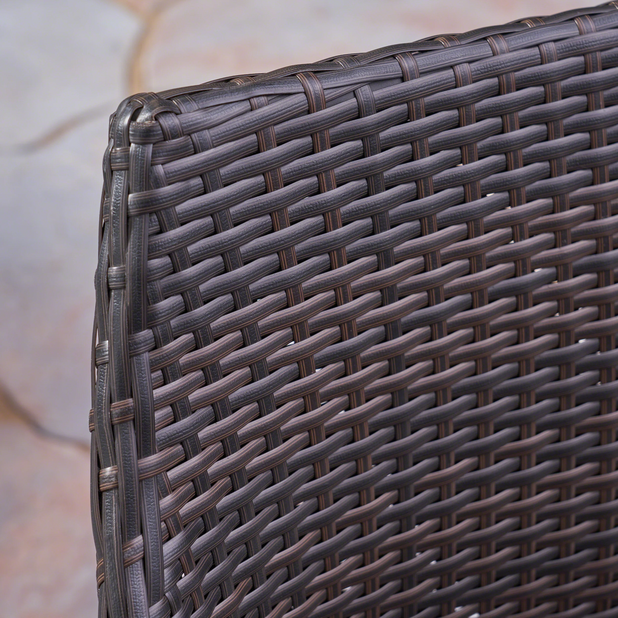 Richter Outdoor 3 Piece Wood  and Wicker Bistro Set - furnishings