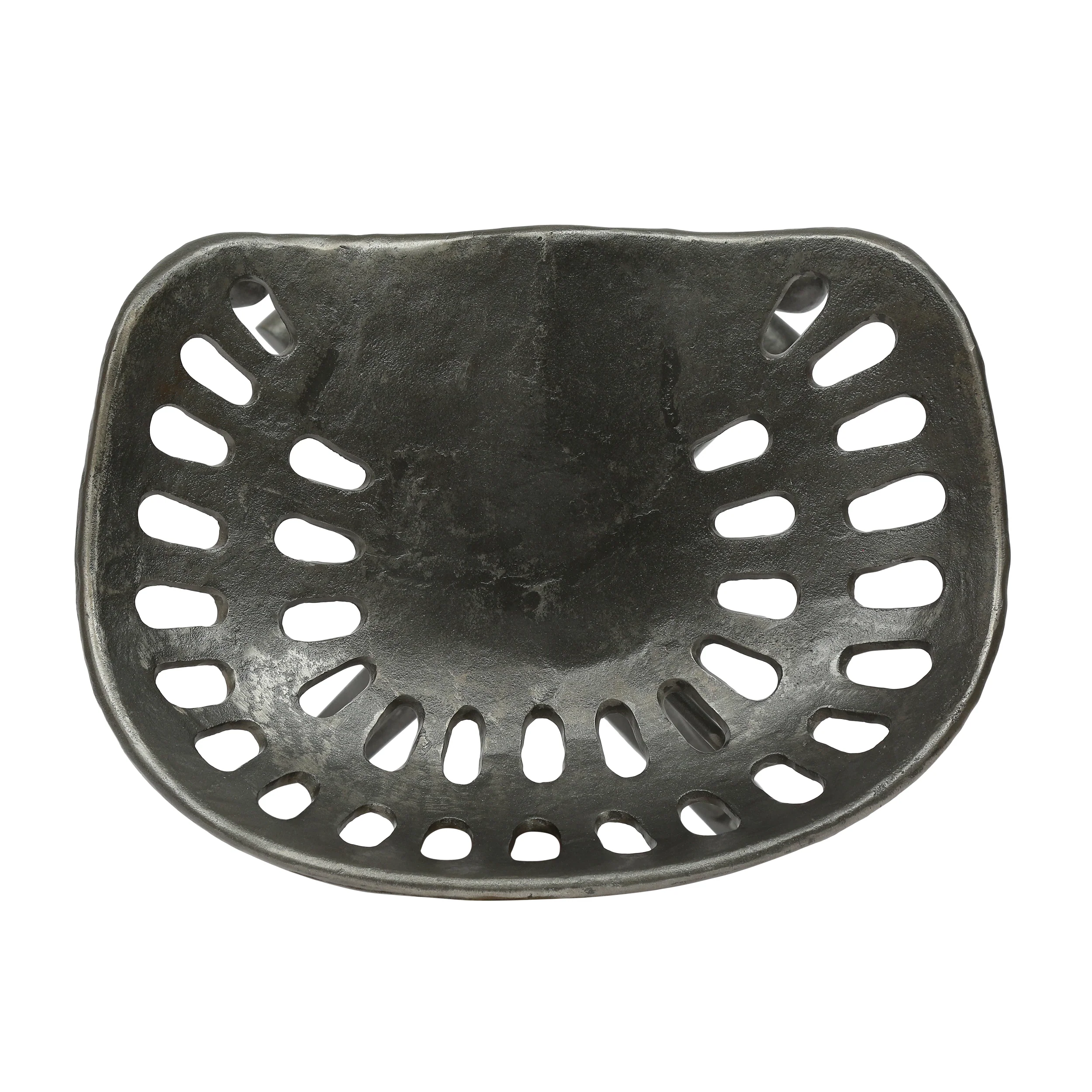 Laymon Industrial Handcrafted Cast Iron Saddle Seat Barstool - furnishings