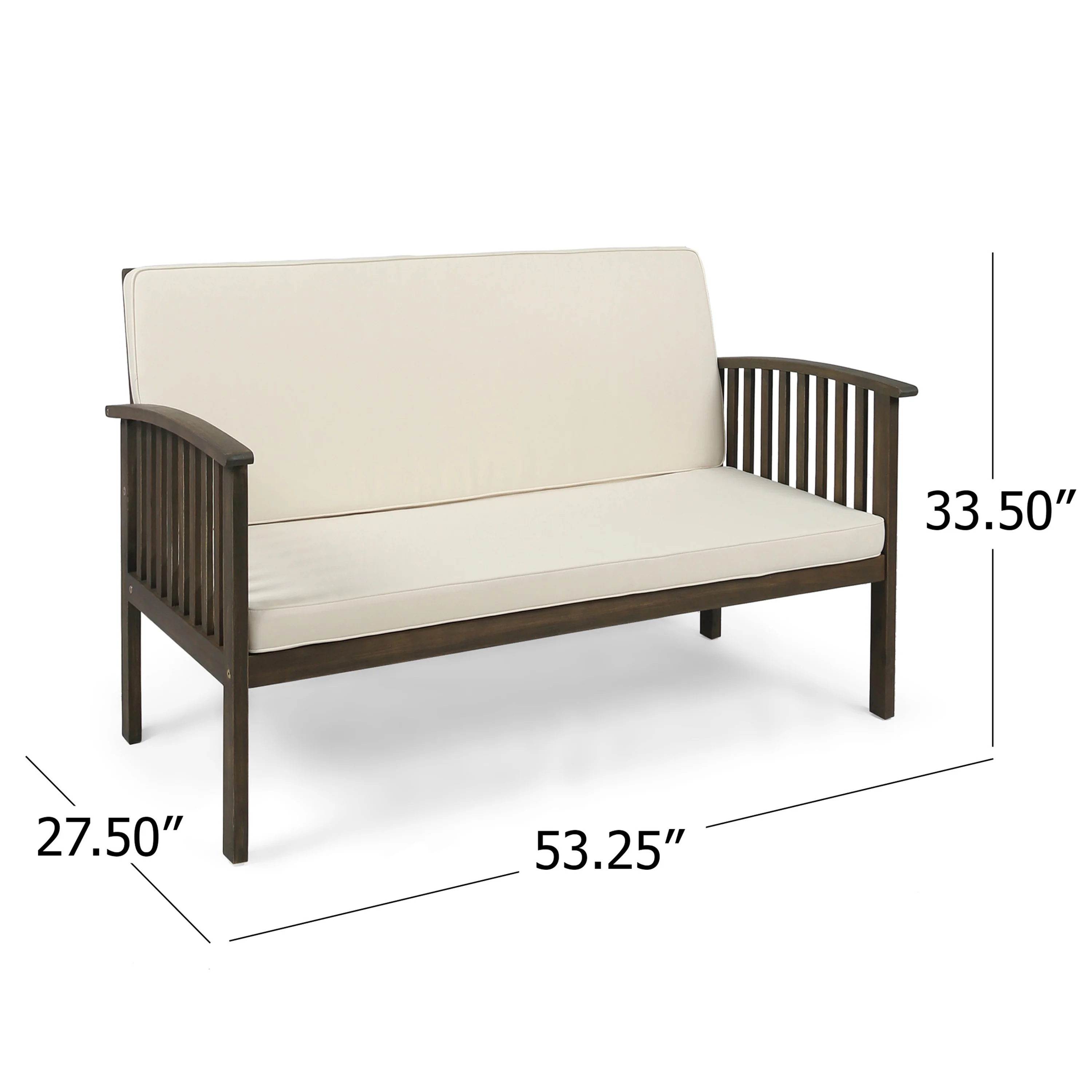 Cape Outdoor 5-Piece Acacia Wood Sofa Set - furnishings
