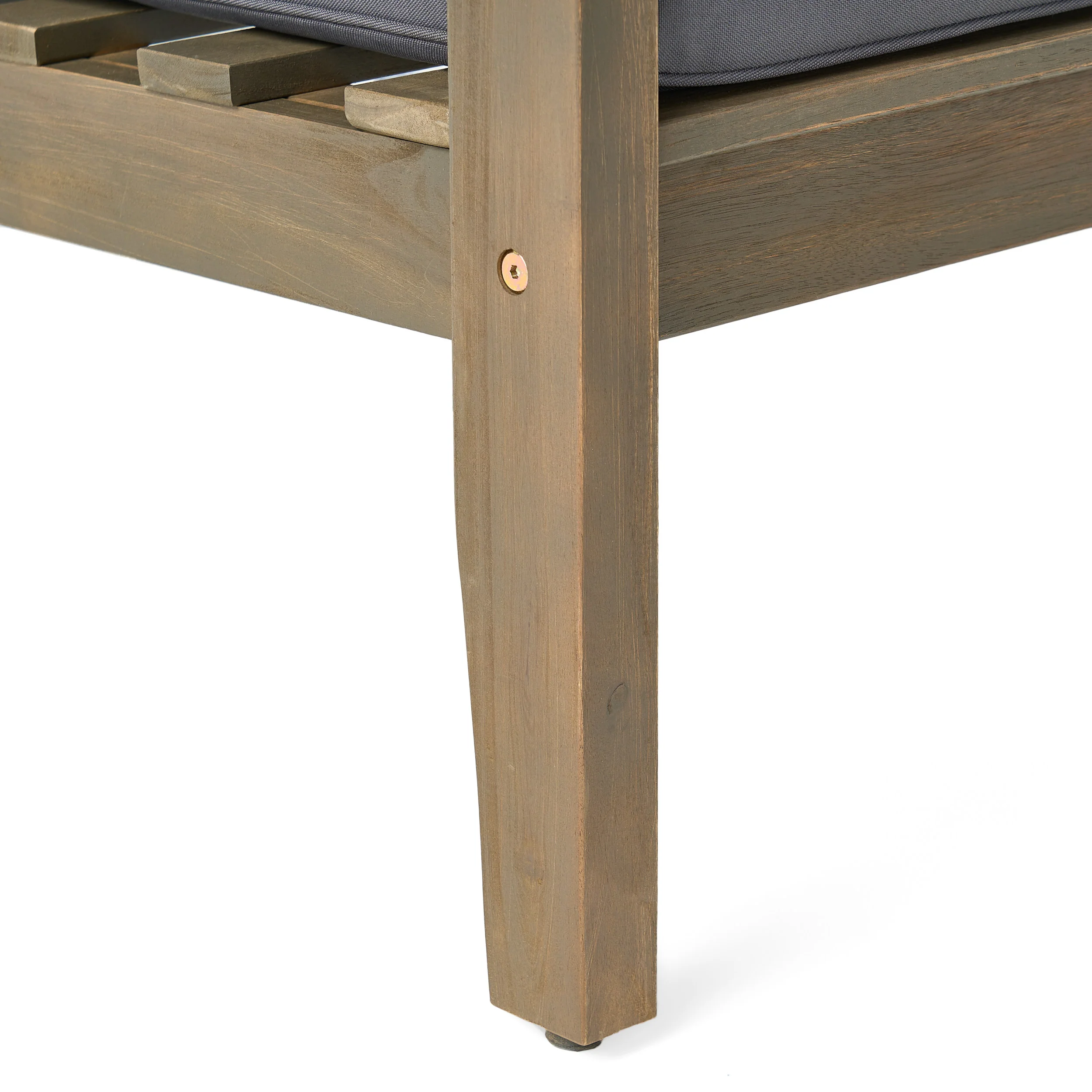 Preston Outdoor Acacia Wood Loveseat and Coffee Table - furnishings