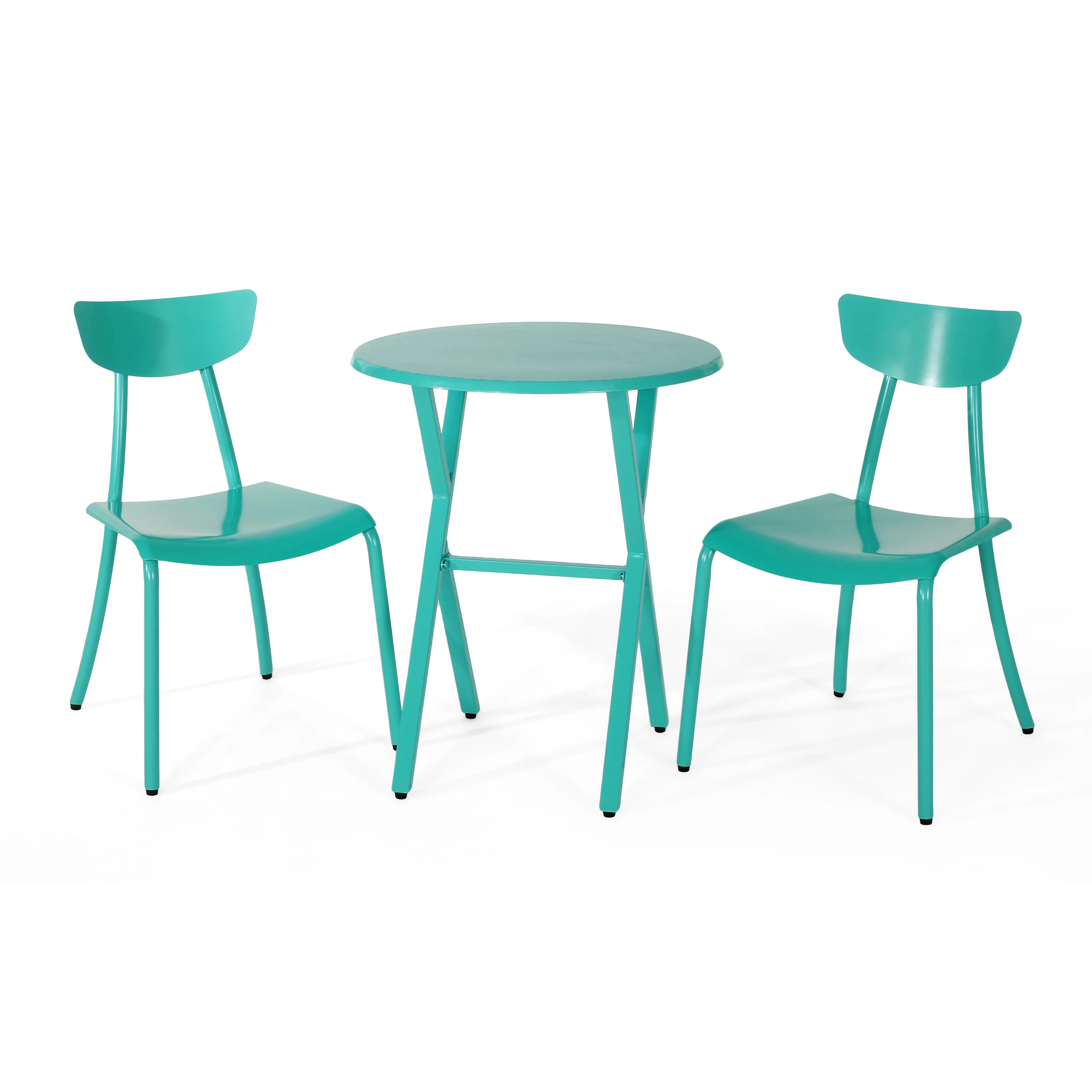 Lucy Outdoor Iron Bistro Set - furnishings