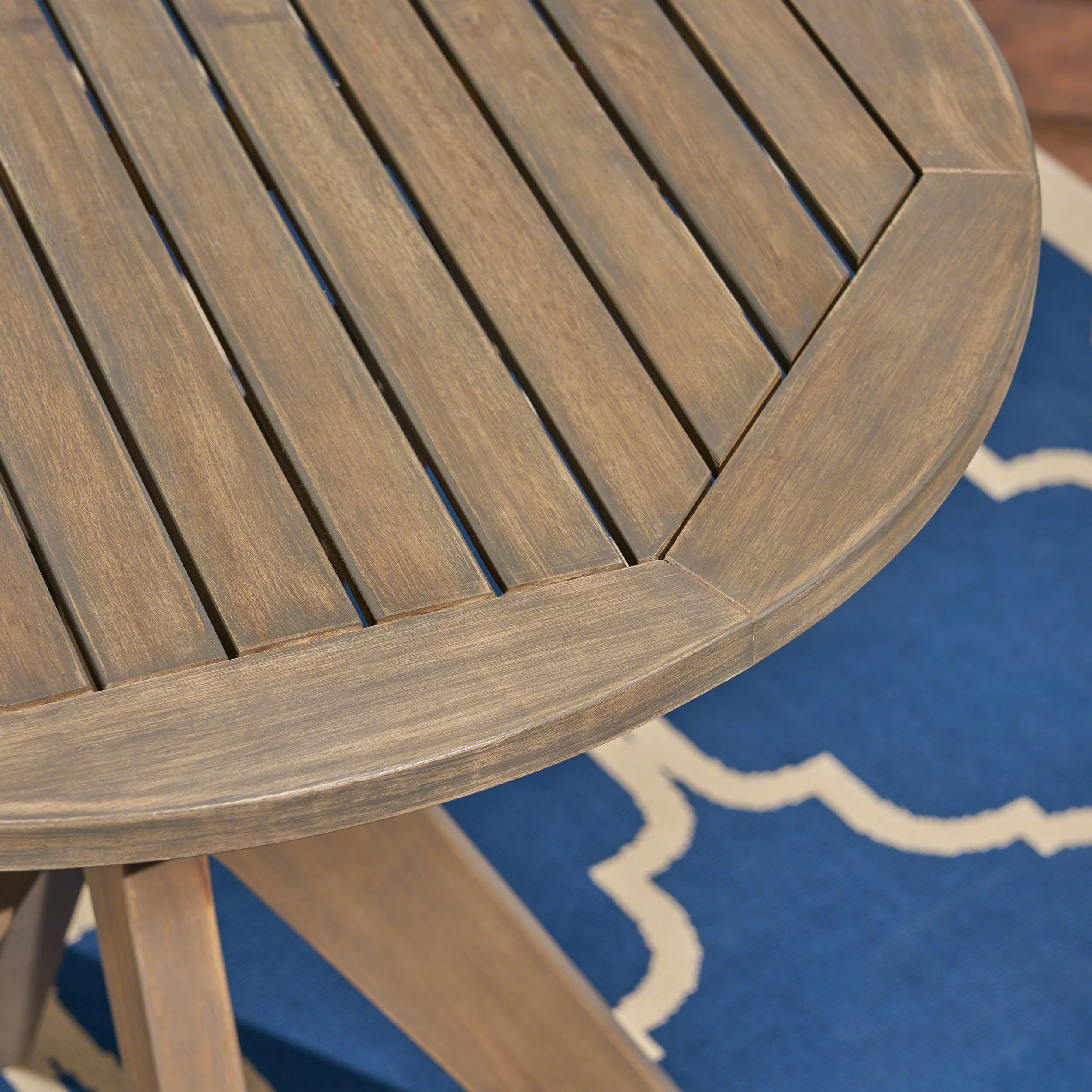 Phoenix Outdoor Acacia 2-Seater Bistro Set with Cushions and 28