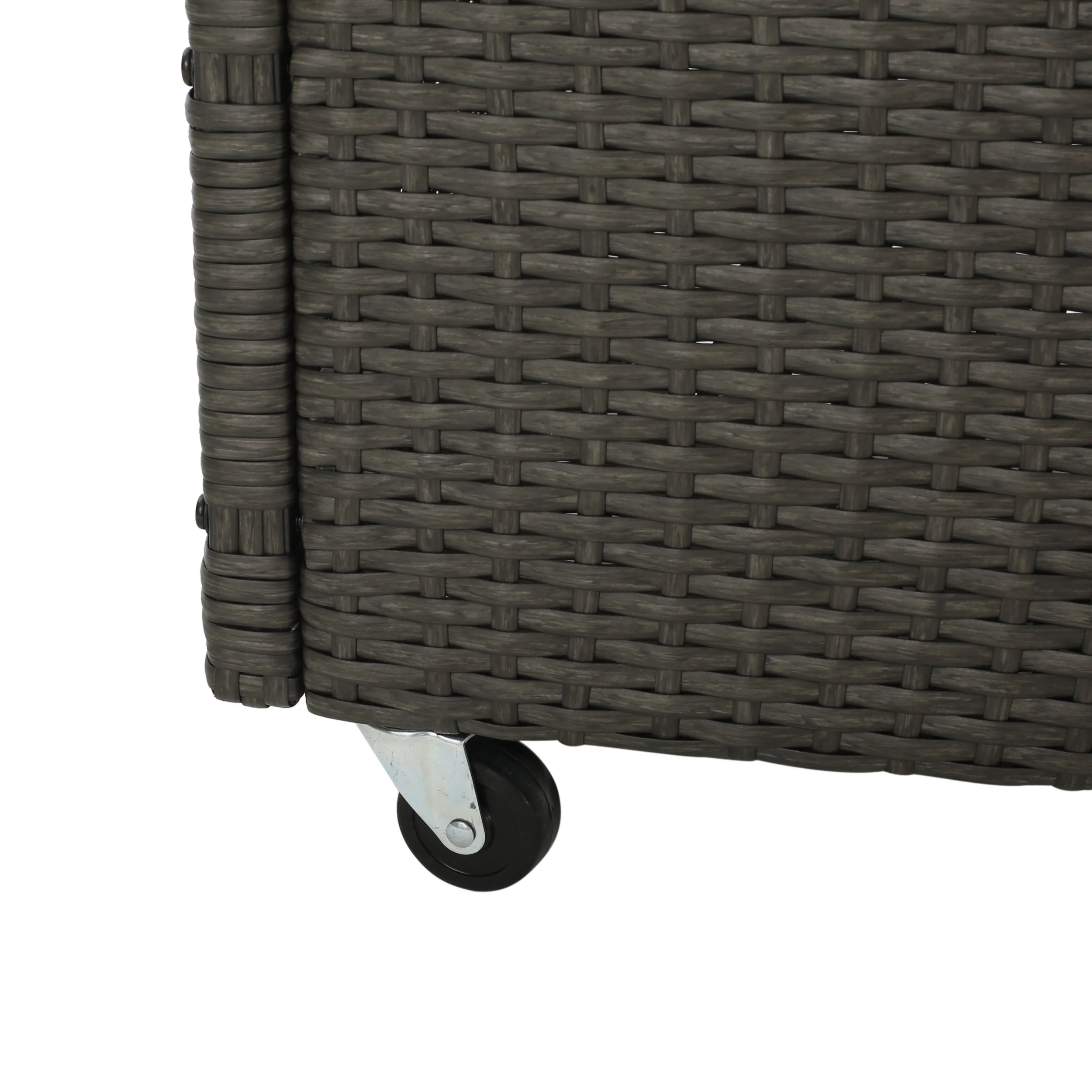 Benett Outdoor Wicker Serving Bar Cart - furnishings