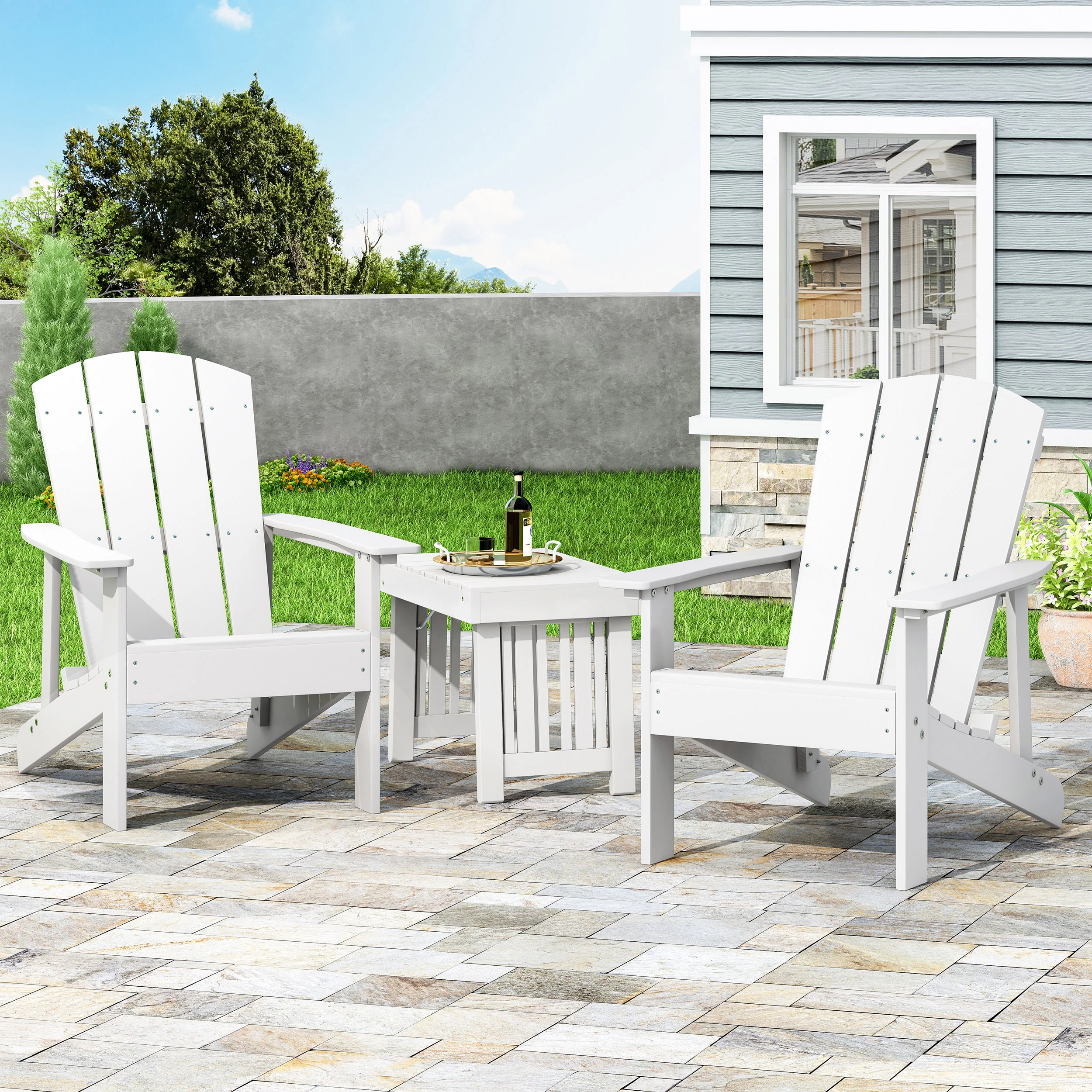 Anastasija Outdoor Adirondack Chairs (Set of 2) - furnishings