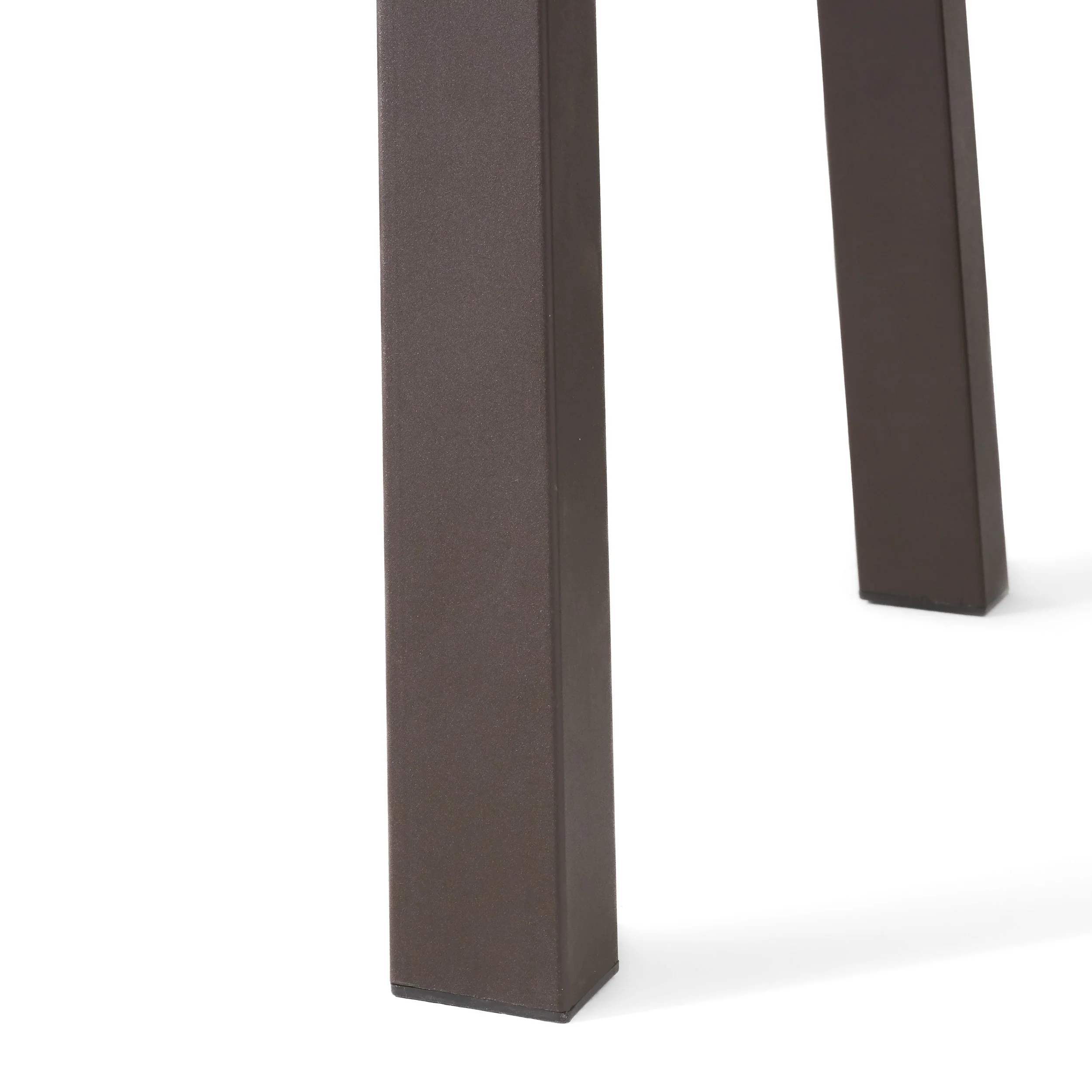 Chitwood Indoor Modern Industrial Acacia Wood Dining Table, Natural and Rustic Metal - furnishings